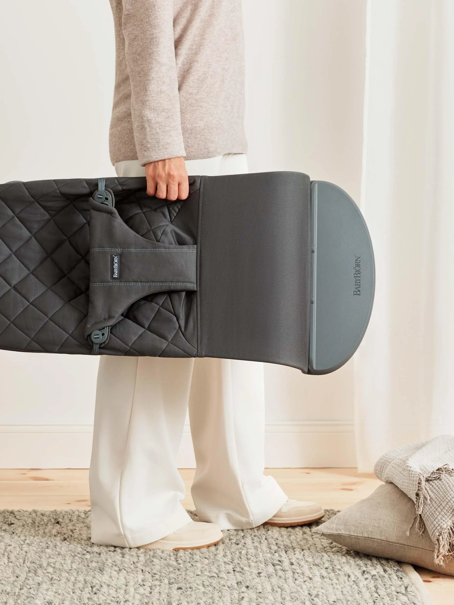 BabyBjörn Transat Bliss Tissé Matelassage classique Anthracite