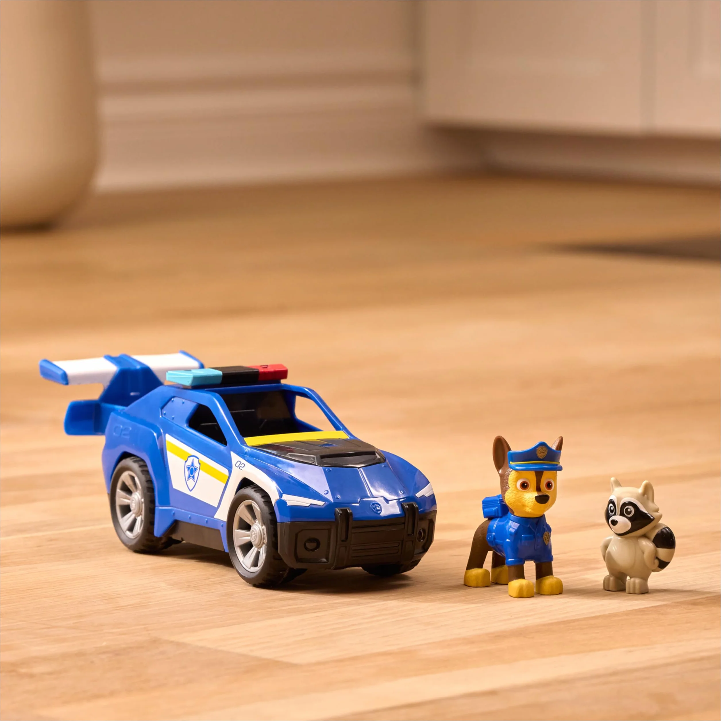 Paw Patrol Pat Patrouille Chase Search & Rescue Mission Détectives Voiture Figurine À Collectionner Jouet Enfant 3 Ans