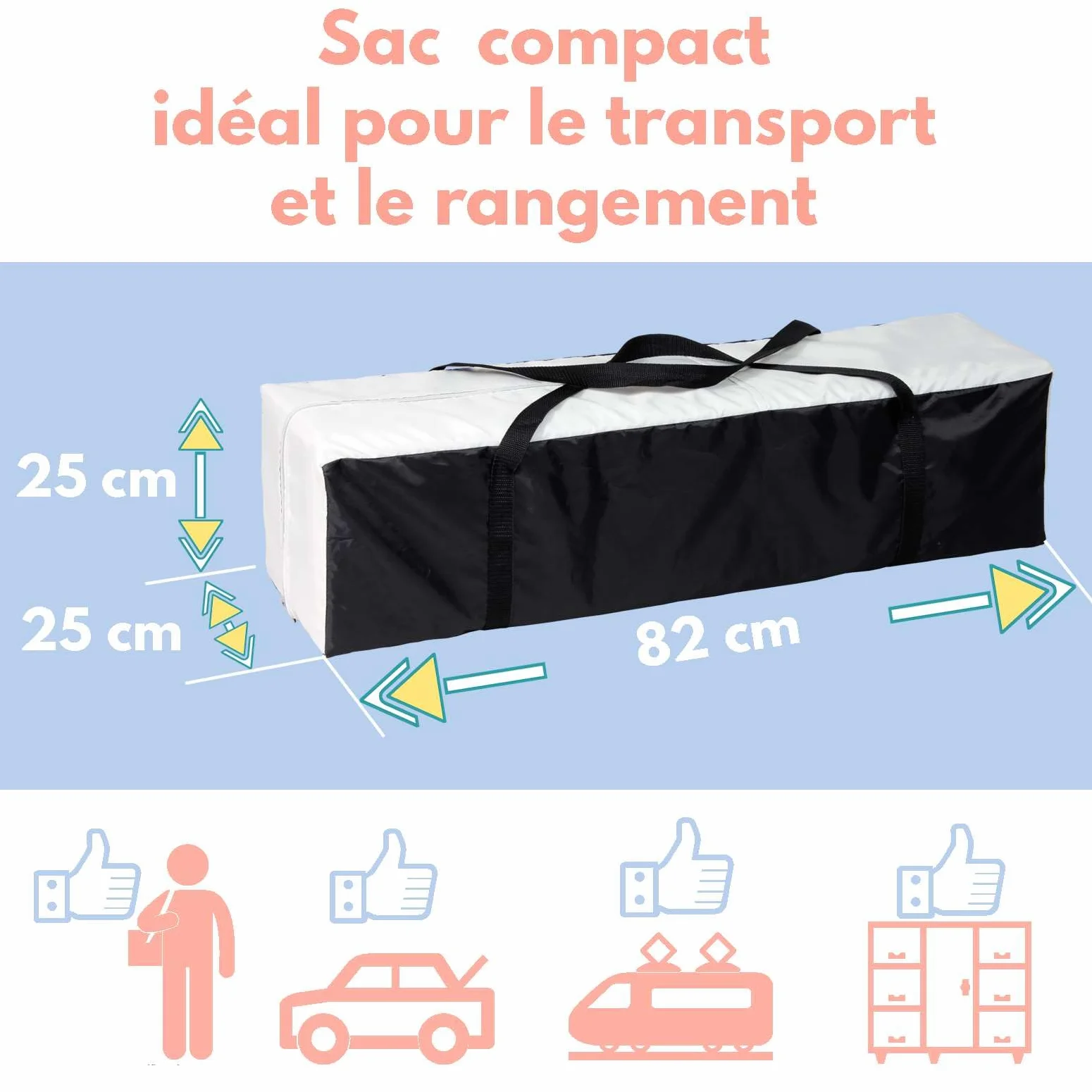 Looping Parc Bébé Pliable 90 x 90 cm Black Emotion avec Réhausseur Réglable 2 Niveaux, Sac de Transport Inclus, jusqu'à 15kg