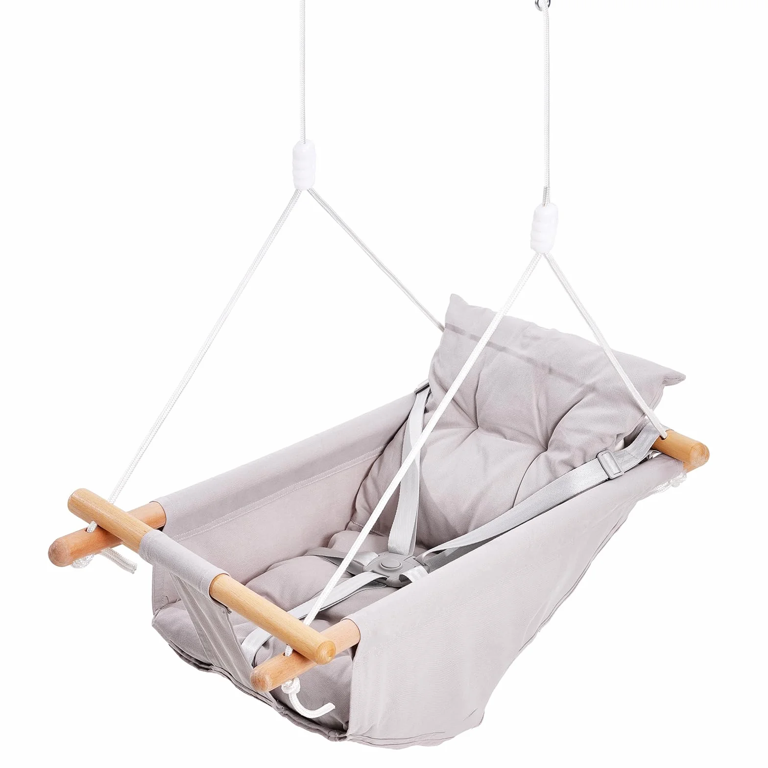 VEVOR Balançoire Hamac Bébé 3 Modes, 68 kg, Harnais 5 Points, Intérieur Extérieur