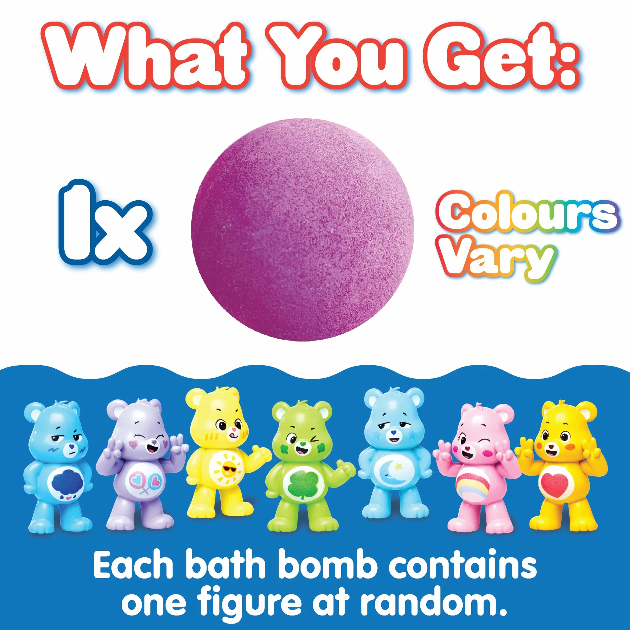 Bisounours Grande Bombe de Bain Surprise – 1 Jouet à Collectionner, Figurine pour Sac d’Anniversaire