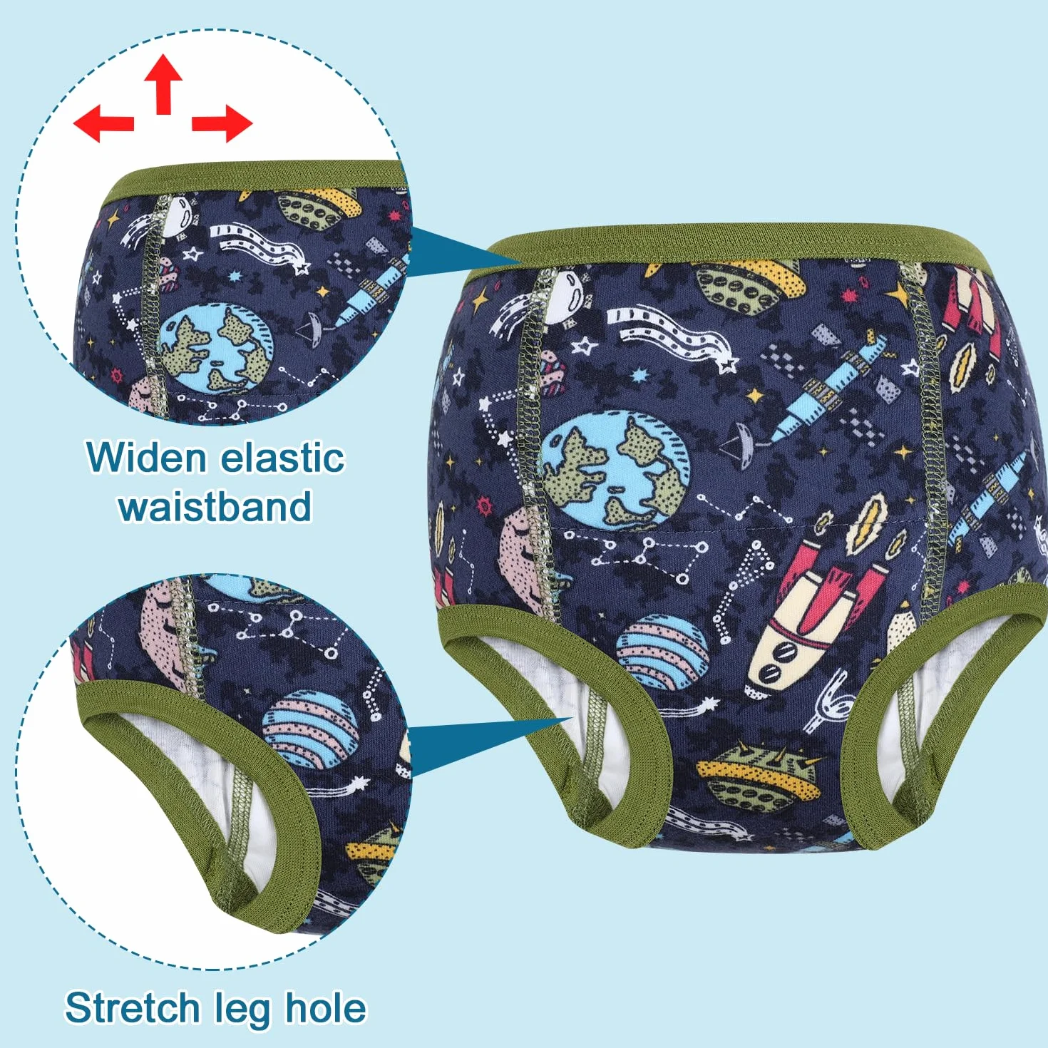 MOEMOE BABY Culotte Apprentissage Propreté Garçon, 4 Paquets