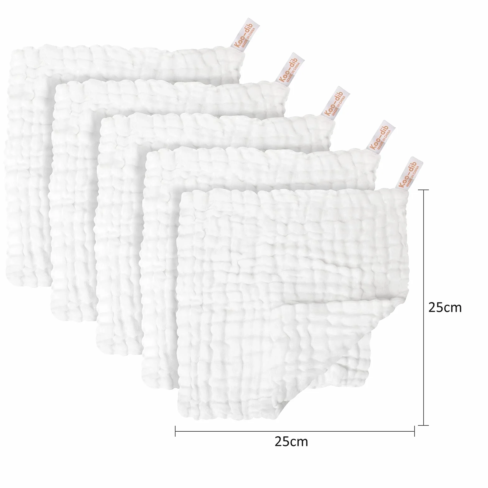Lingette Bébé Lavable 10 Pcs 25x25cm Serviette Visage Main