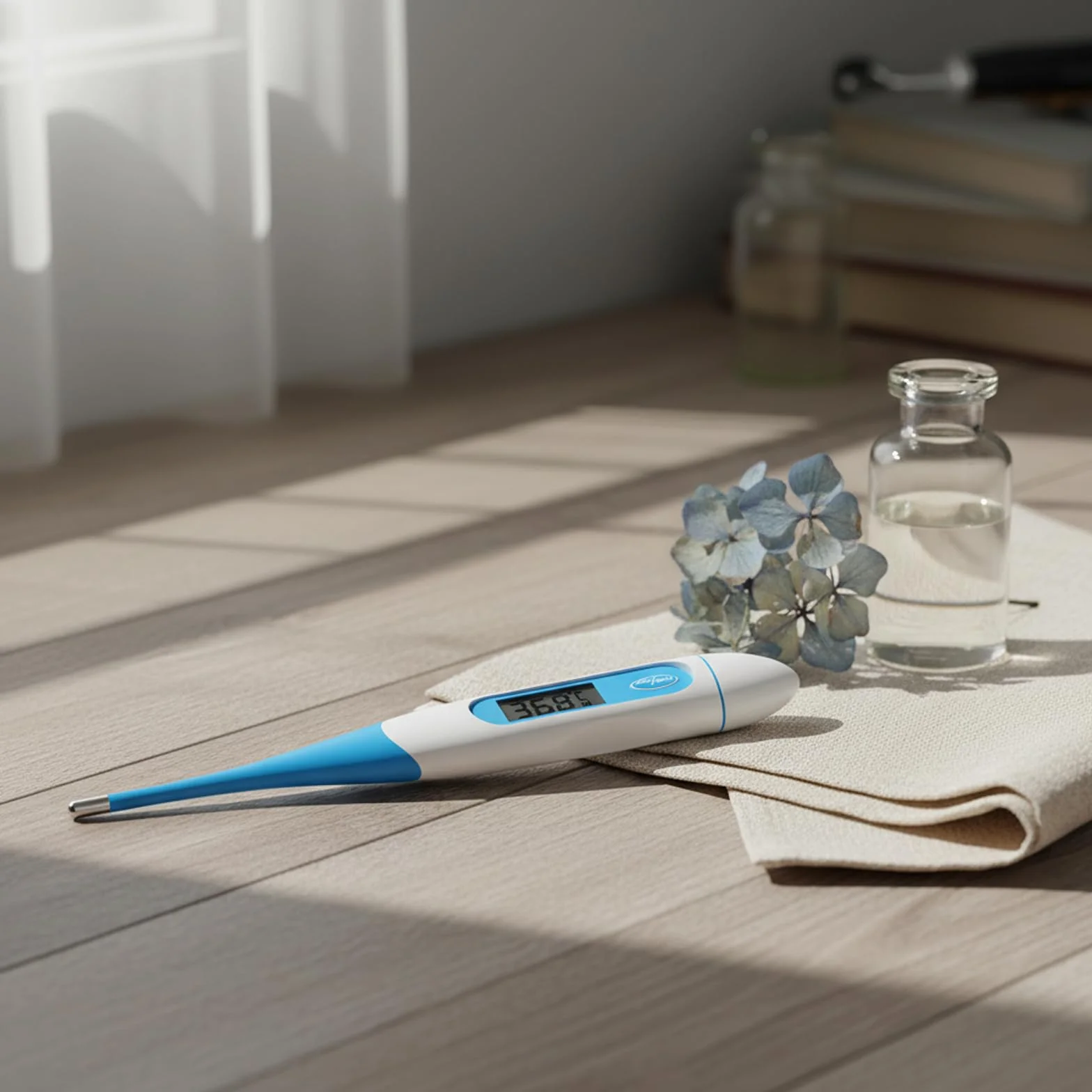 Thermomètre numérique température corporelle basale avec alarme fièvre, commutable ℃/℉