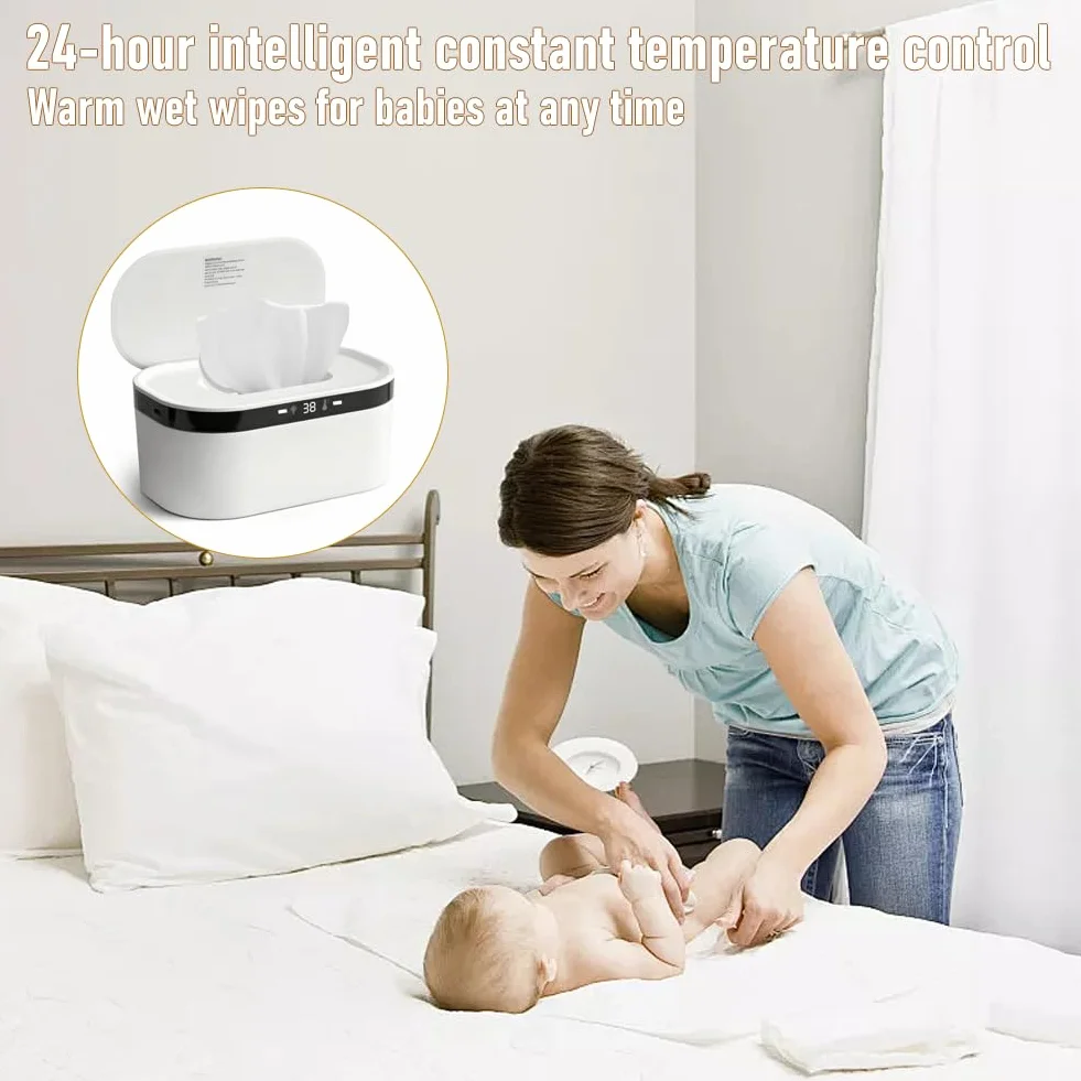LOMUG Chauffe-lingettes USB 3 niveaux de température rapide LED