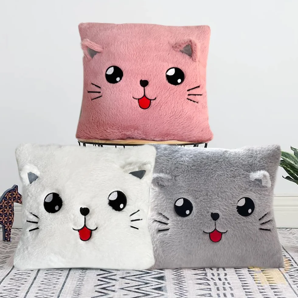 Coussin en peluche douillet pour chambre de bébé et enfant