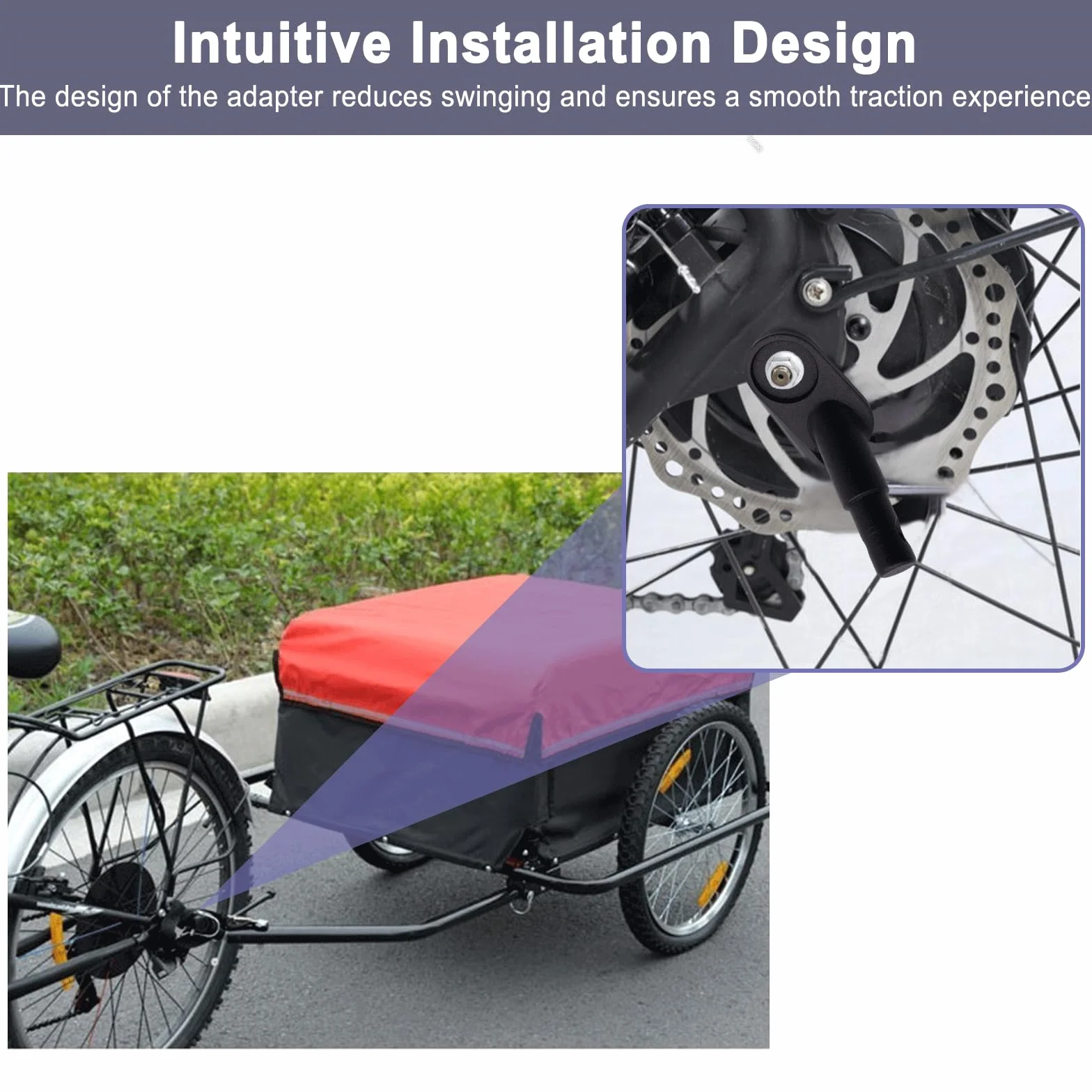 Attache Remorque Velo Connecteurs D'attelage avec 4 Goupilles D - Lock Bicycle Trailer Coupling