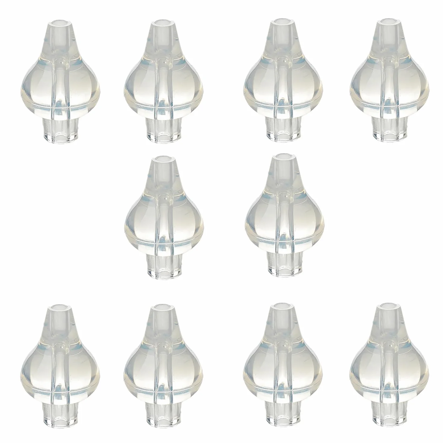 THERMOBABY Lot De 10 Embouts Silicone Pour Seringue Nasale Bébé Réutilisables Compatibles 10 ml
