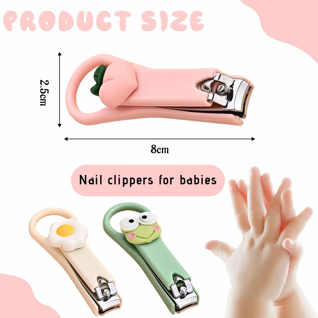 Kids Nail Clipper 3 Pieces Baby Nail Care Cartoon Cute