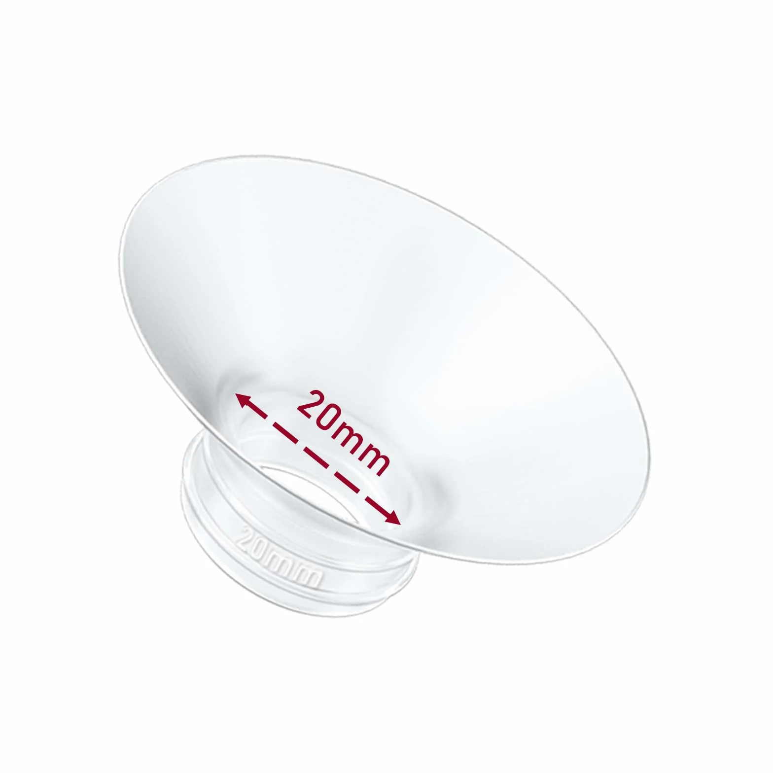 Insert de corolle de tire-lait 20 mm compatible Momcozy M9/M6/M5/S12 Pro/S9 Pro/V1 Pro/V2 Pro sans BPA