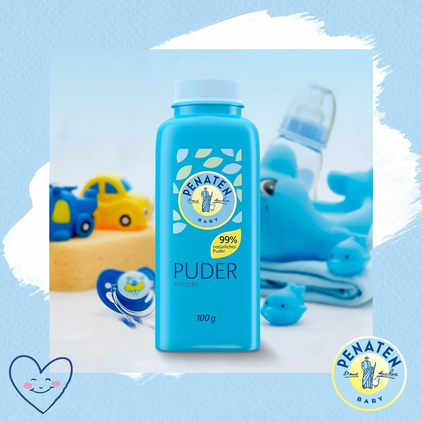 Penaten Poudre naturelle pour bébé aloe vera vitamine E 100 g