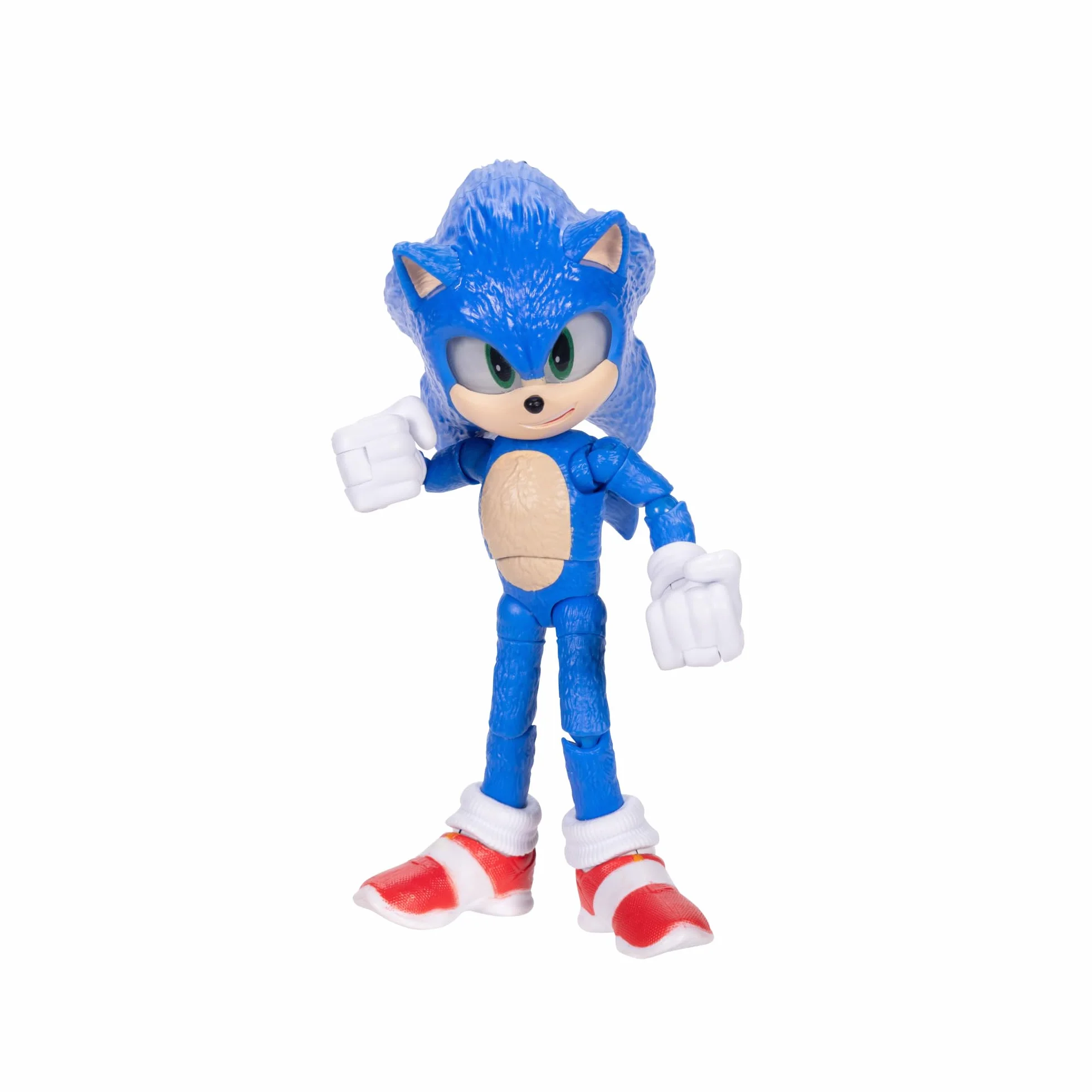 Sonic 3 Le Film Figurine Articulée Sonic avec Émeraude 12,7 cm 20 Articulations Jouet Collection Jeux Vidéo
