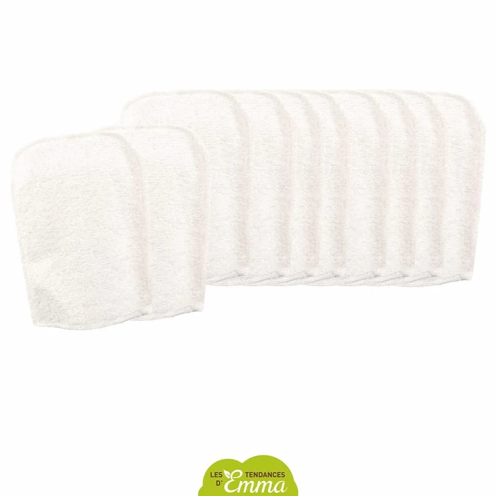 Kit Eco chou lingettes bébé lavables coton bio