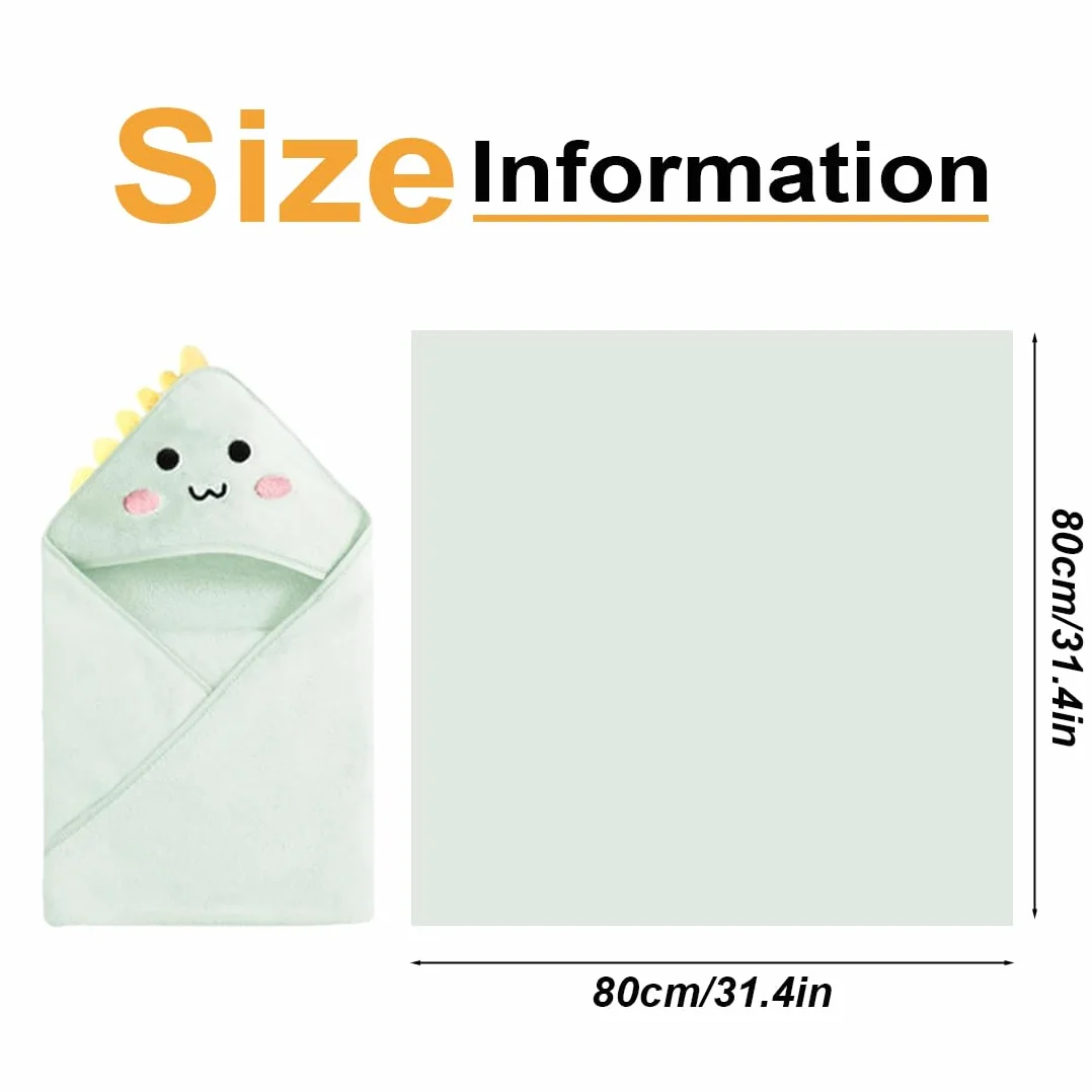 WeddHuis Serviette à Capuche Bébé Peignoir de Bain Tissu Éponge Cape de Bain Bébé Garçon Cadeau Naissance