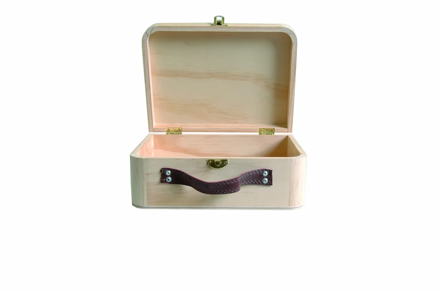 Valisette en Bois Personnalisée Naissance Bébé 23x17x9 cm Jungle