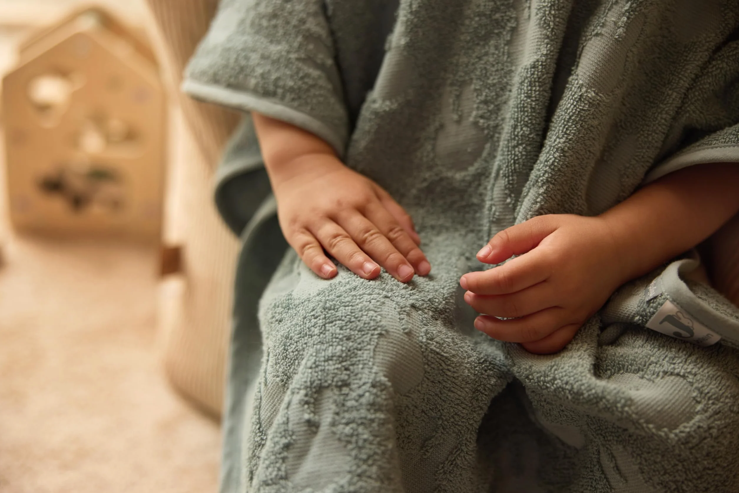 Jollein Poncho de bain enfant 1-4 ans Miffy Jacquard Vert mer 100% coton Oeko-Tex capuche