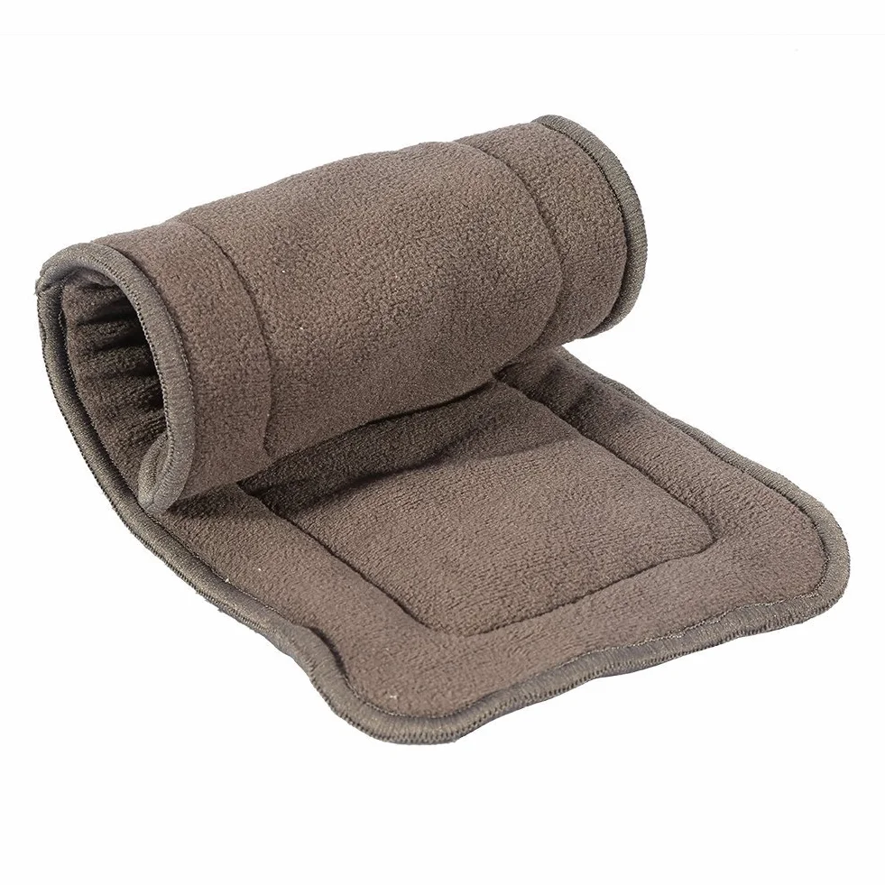 Insert de couche lavable adulte 10 pièces 5 couches tissu charbon bambou super absorbant