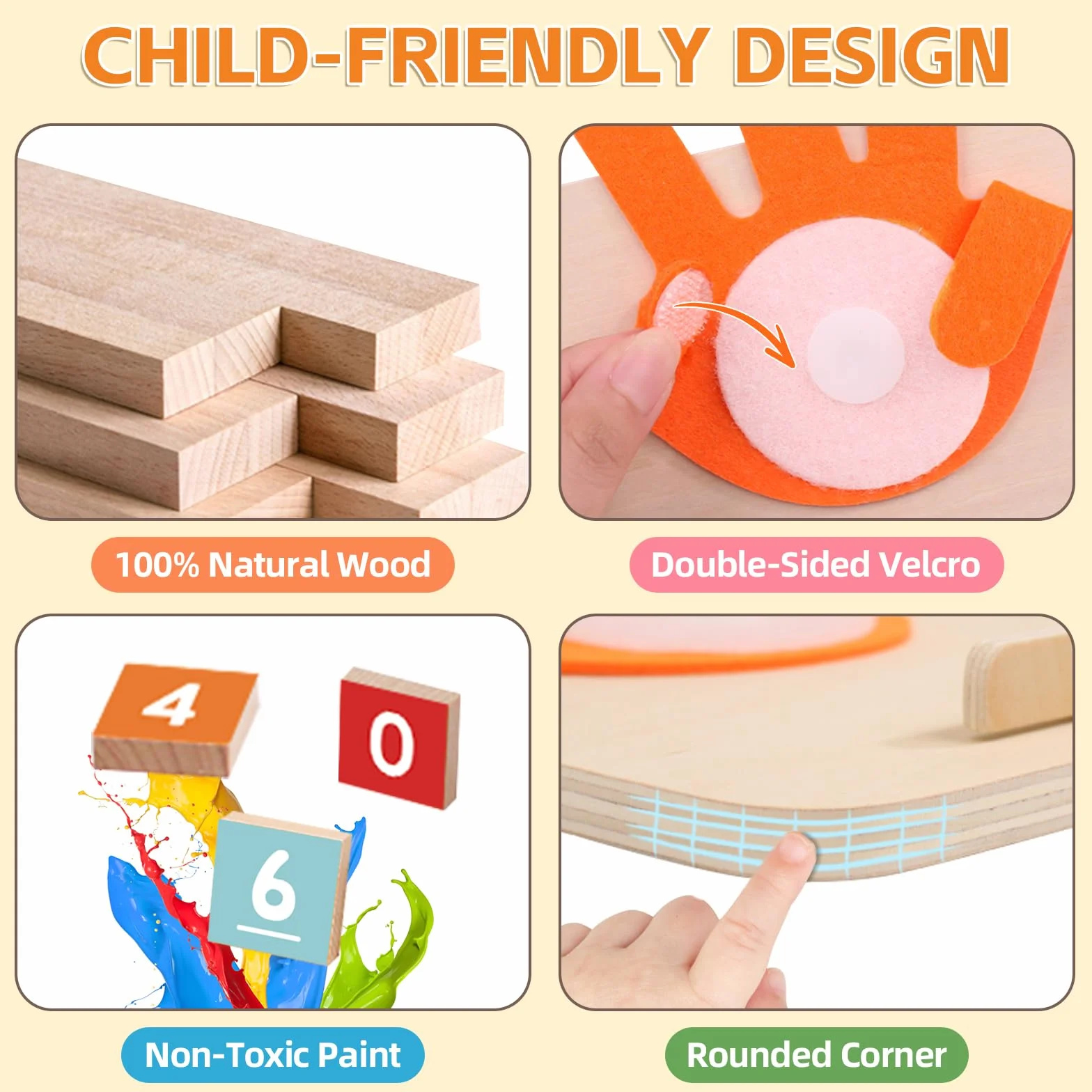 Jouets Montessori Mathématiques Jouet de Comptage en Bois pour Enfants 3-5 Ans Apprendre à Compter Éducatif Préscolaire