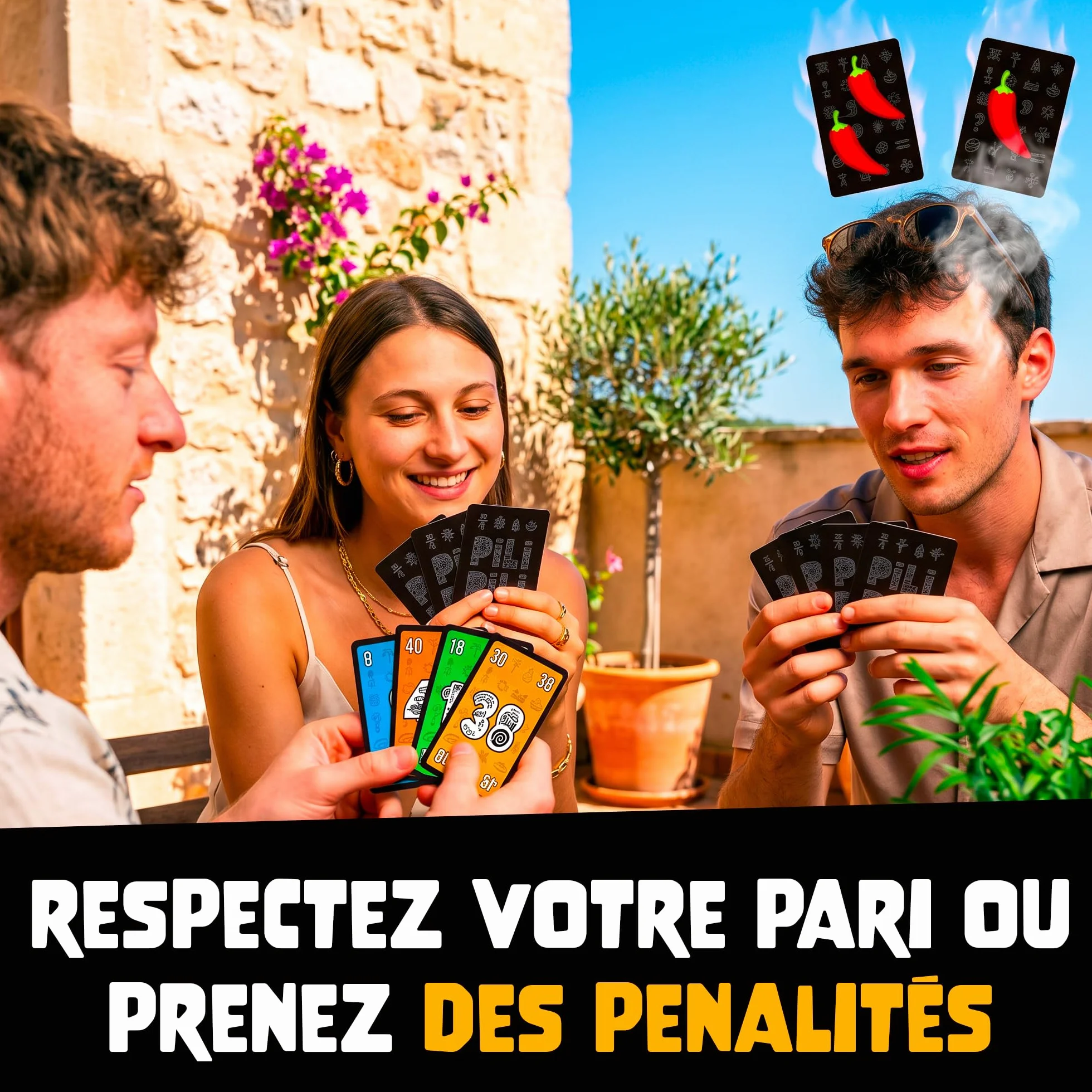 ATM Gaming PILI PILI Jeu de Société Vainqueur Grand Prix du Jouet 2025 Jeu de Cartes Tactique et d’Ambiance 2 à 8 Joueurs 20 Min
