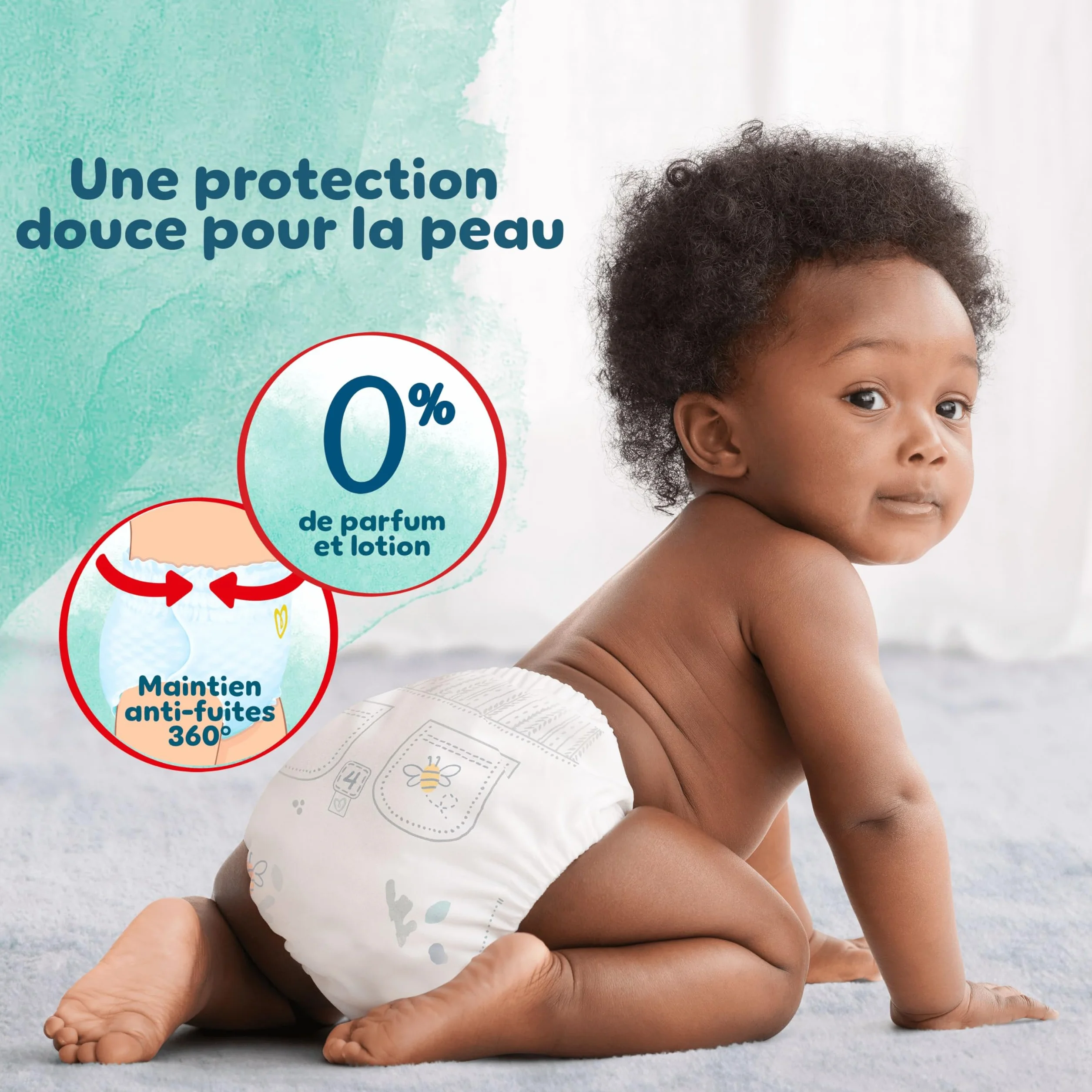 Pampers Harmonie Pants Taille 5 144 Couches-Culottes 12-17kg Protection Douce 360° Pack 1 Mois