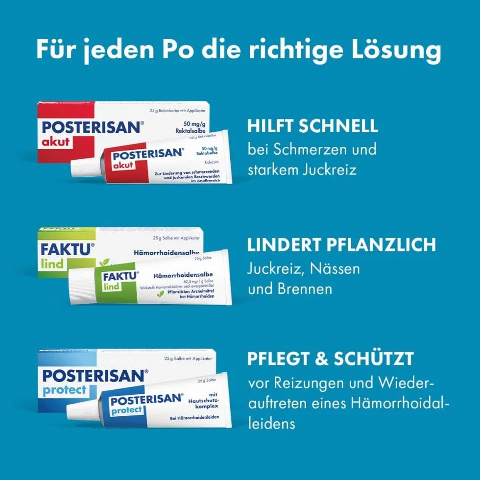 Posterisan protect Zäpfchen bei Hämorrhoidenleiden, 10 Suppositoires