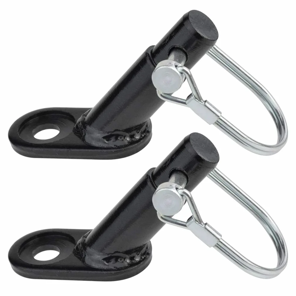 KKTOP Lot de 2 attelages de remorque de vélo Noir