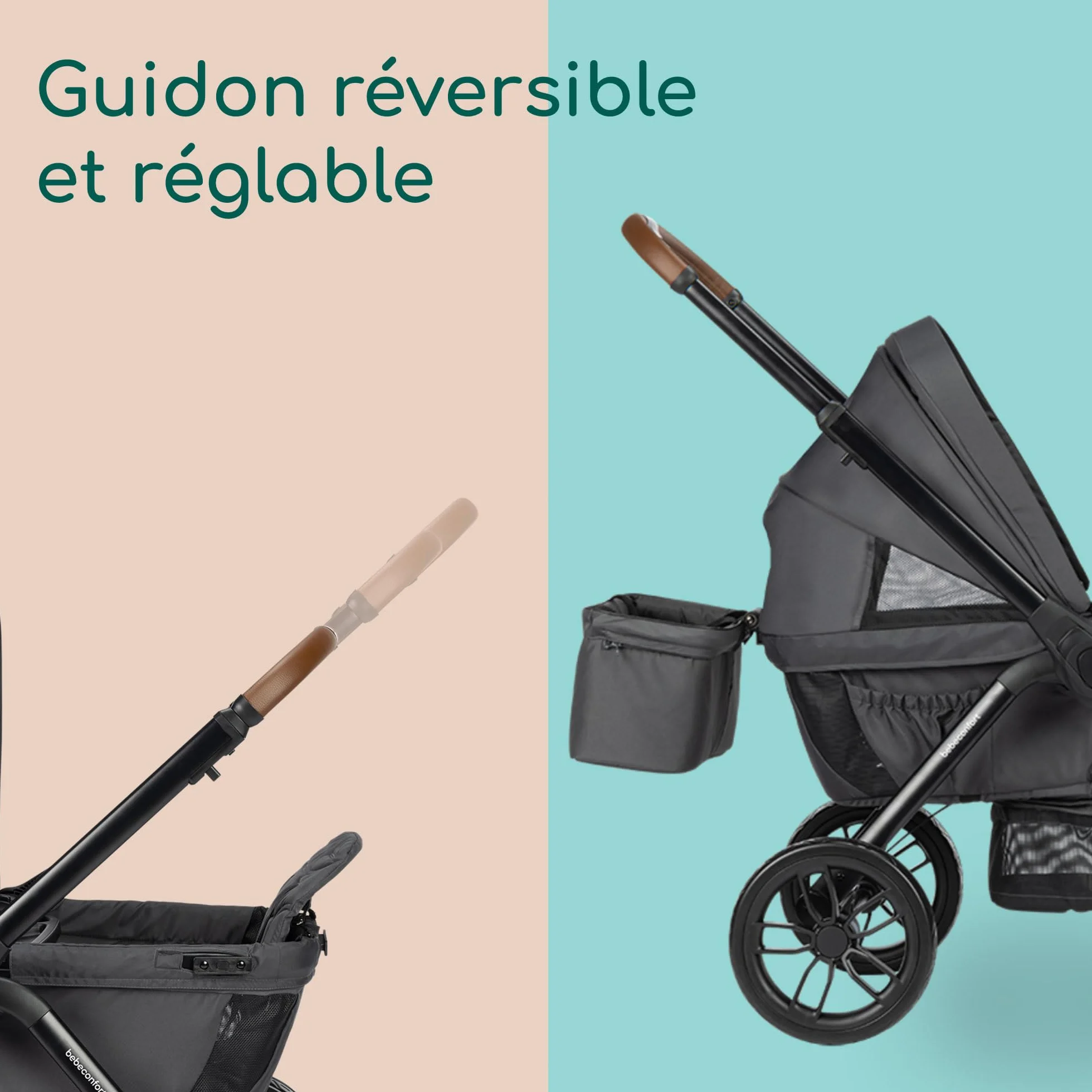 Bebeconfort Helios Poussette Double 0-4 ans 0-22 kg 2 Sièges Face-à-face Tout-terrain Pliage Compact