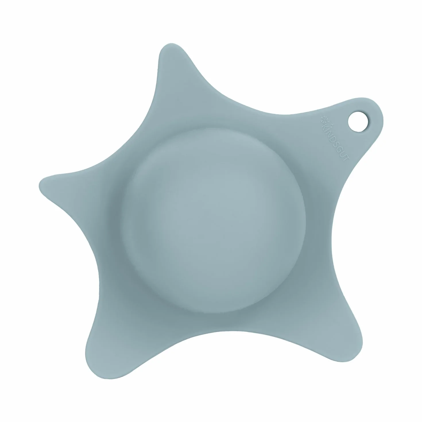 Kindsgut aide de douche en silicone forme d'étoile pour enfants sans BPA aquamarine