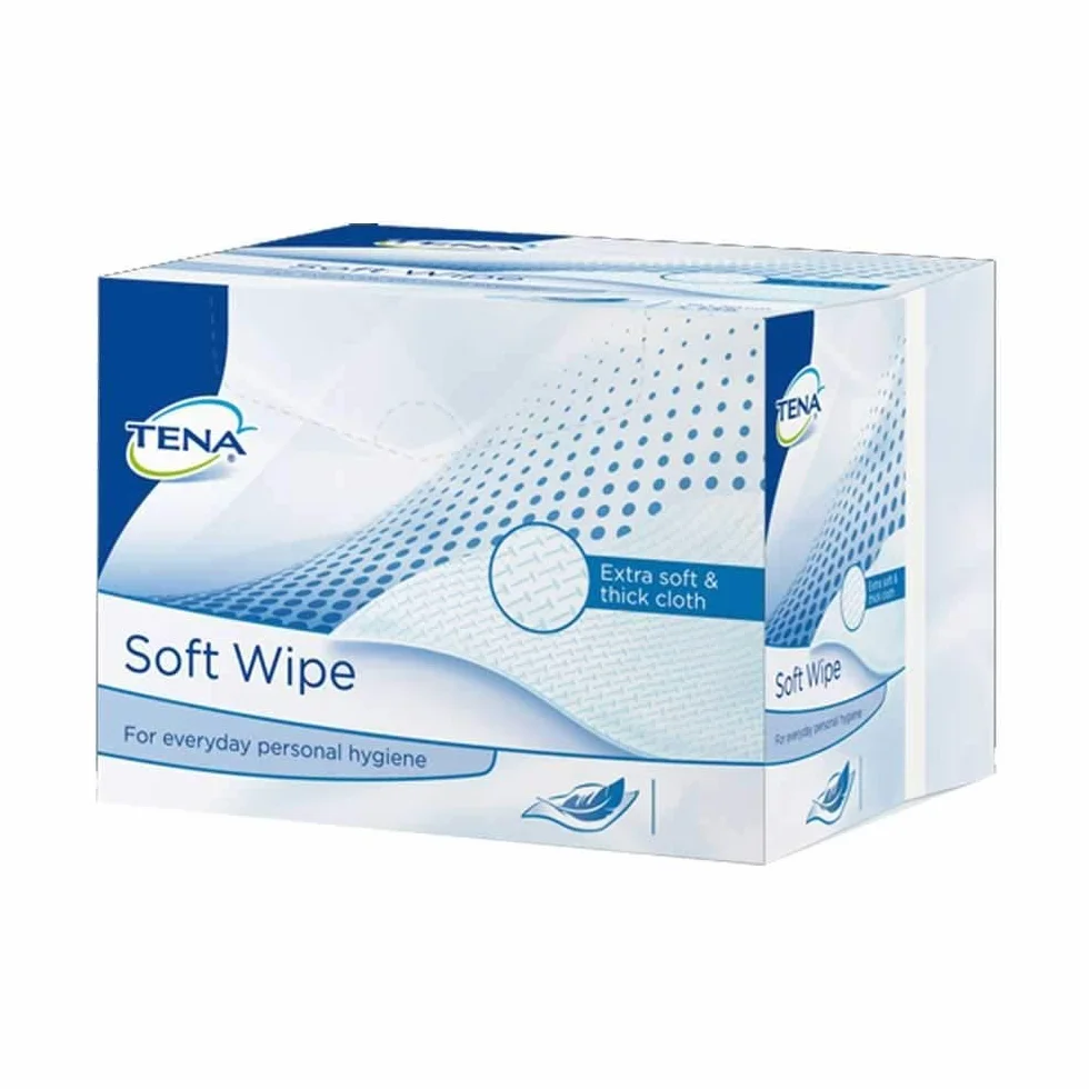 NRS Healthcare Tena Lingettes Sèches Douces Paquet de 135