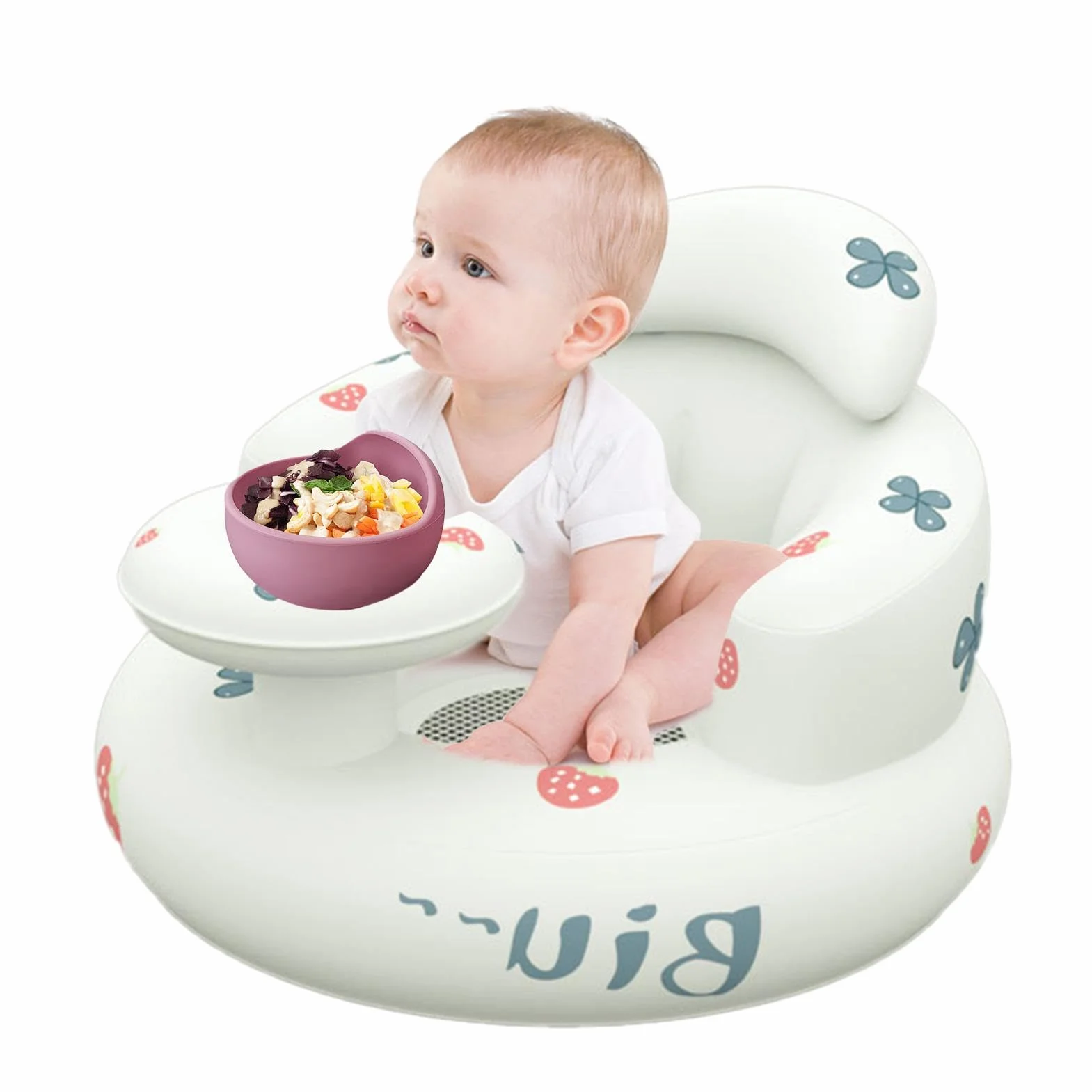 Siège gonflable bébé 3-36 mois pompe à air intégrée soutien dorsal