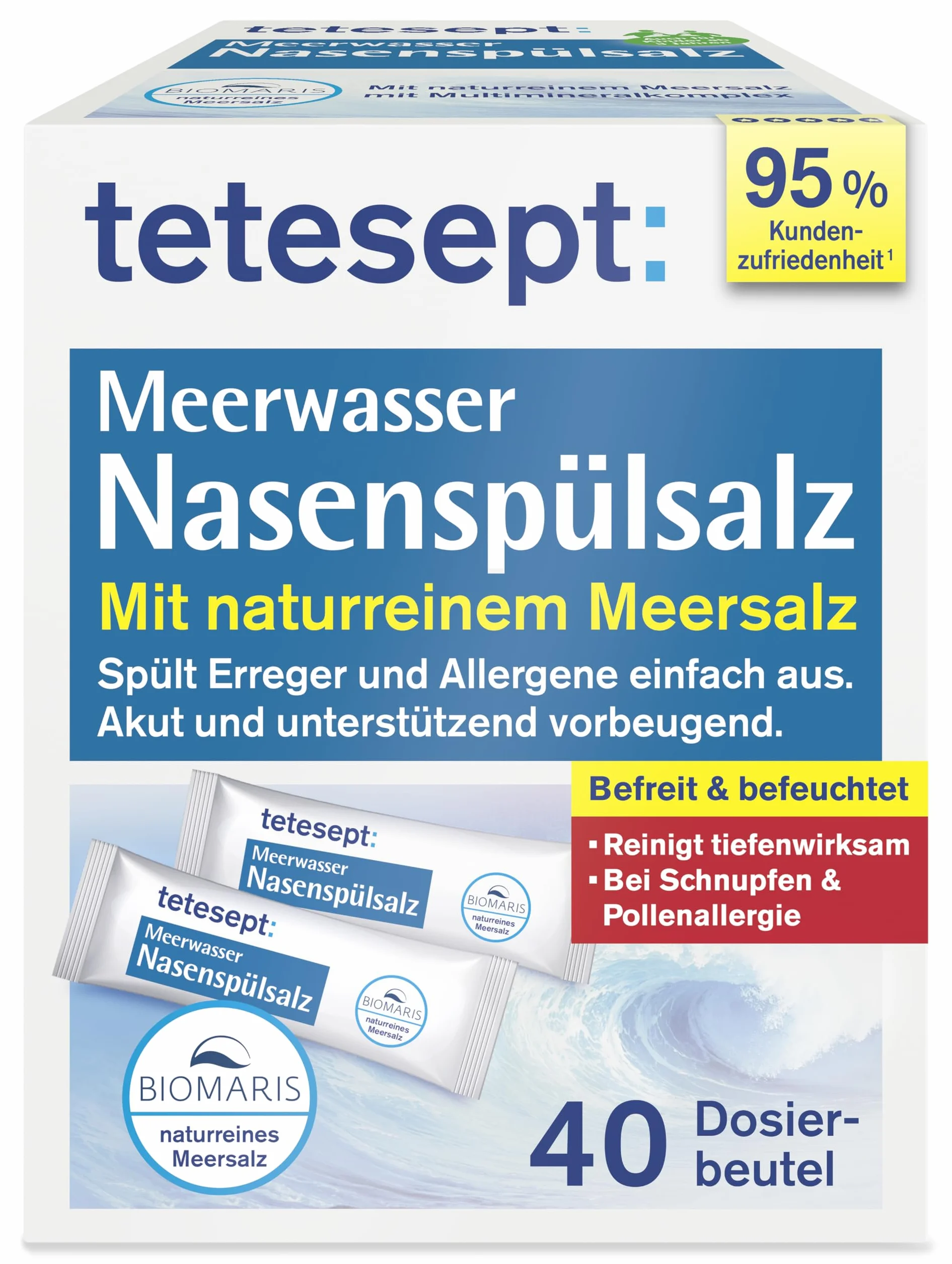 tetesept Sel de lavage nasal à l'eau de mer