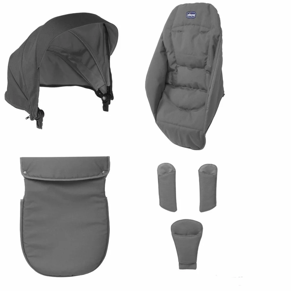 Chicco - 6079358990000 - Poussette Canne - Pack Coloris - Urban Anthracite