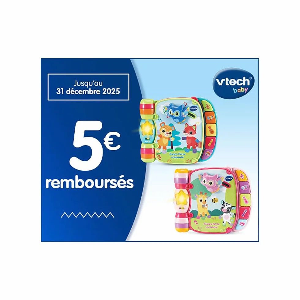 VTech Super Livre Enchanté des Baby Loulous Rose Livre interactif Bébé 6-36 Mois Français