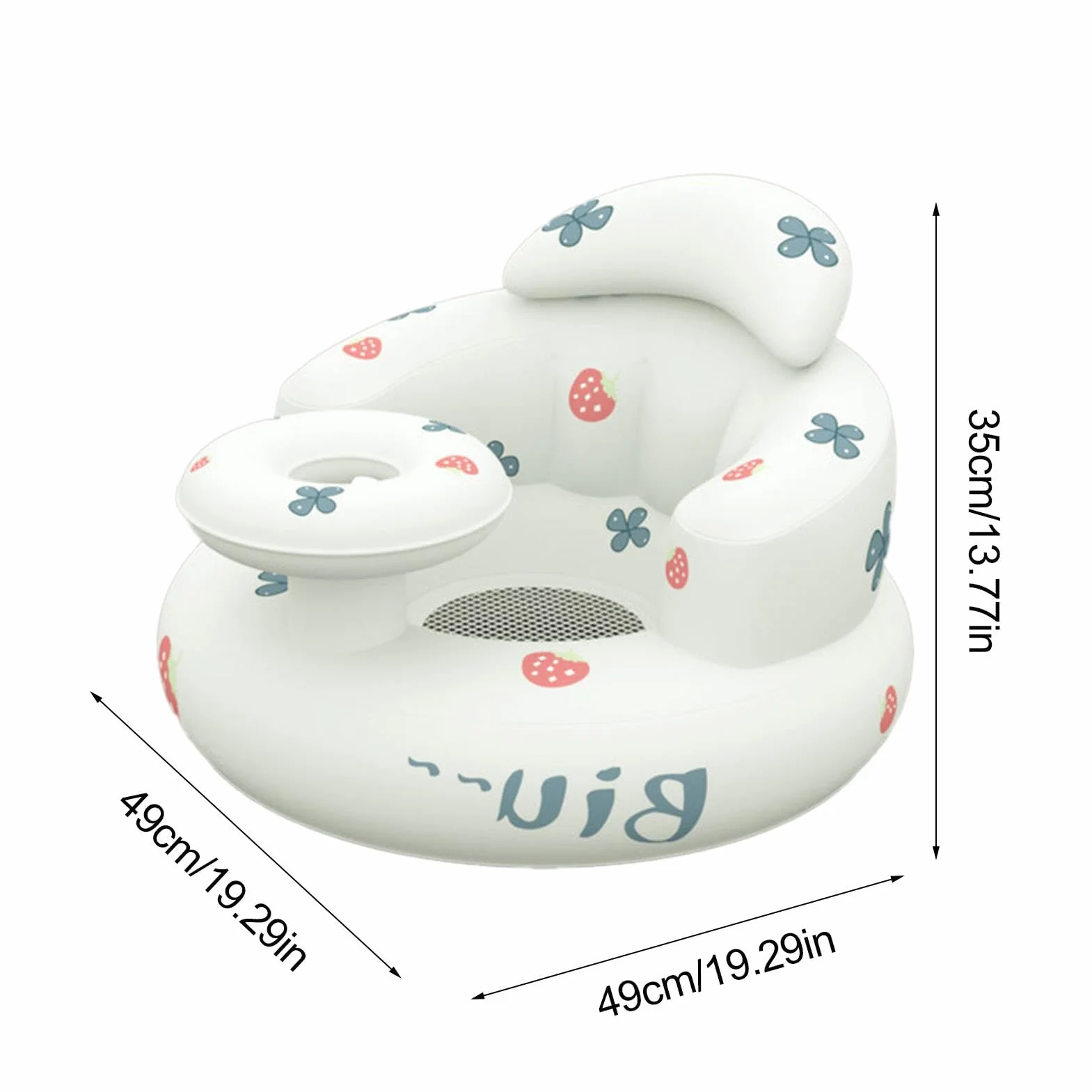 Siège gonflable bébé 3-36 mois pompe à air intégrée soutien dorsal