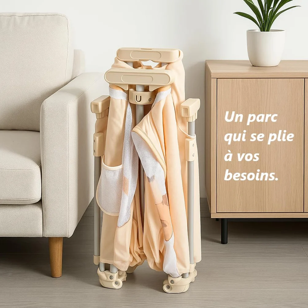 Parc bébé Pliable avec Tapis 130 x 130 cm, Tissu Oxford, Filet Respirant et Ventouses