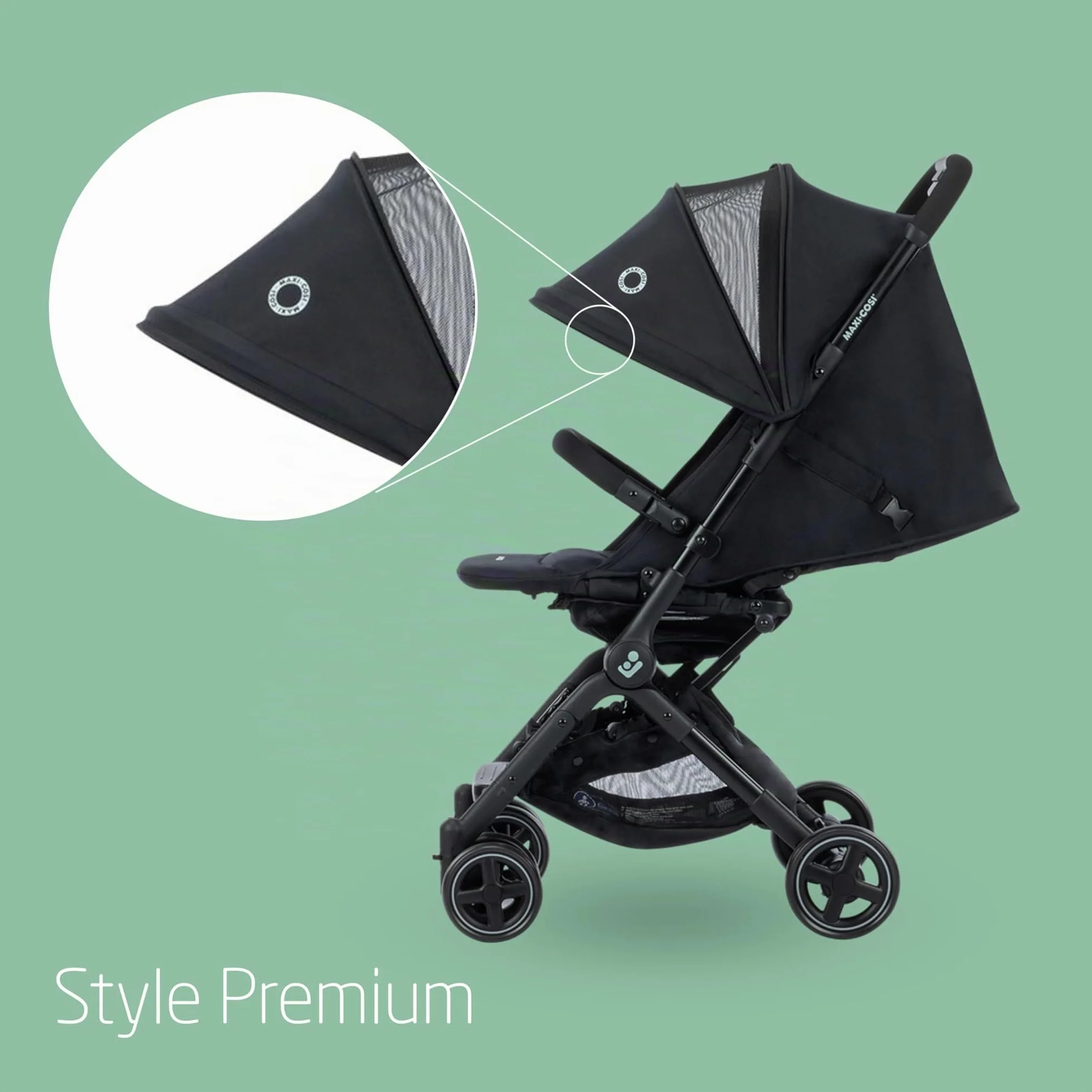 Maxi-Cosi Lara² Poussette Canne 0-4 ans 0-22 kg Légère Compacte Essential Black