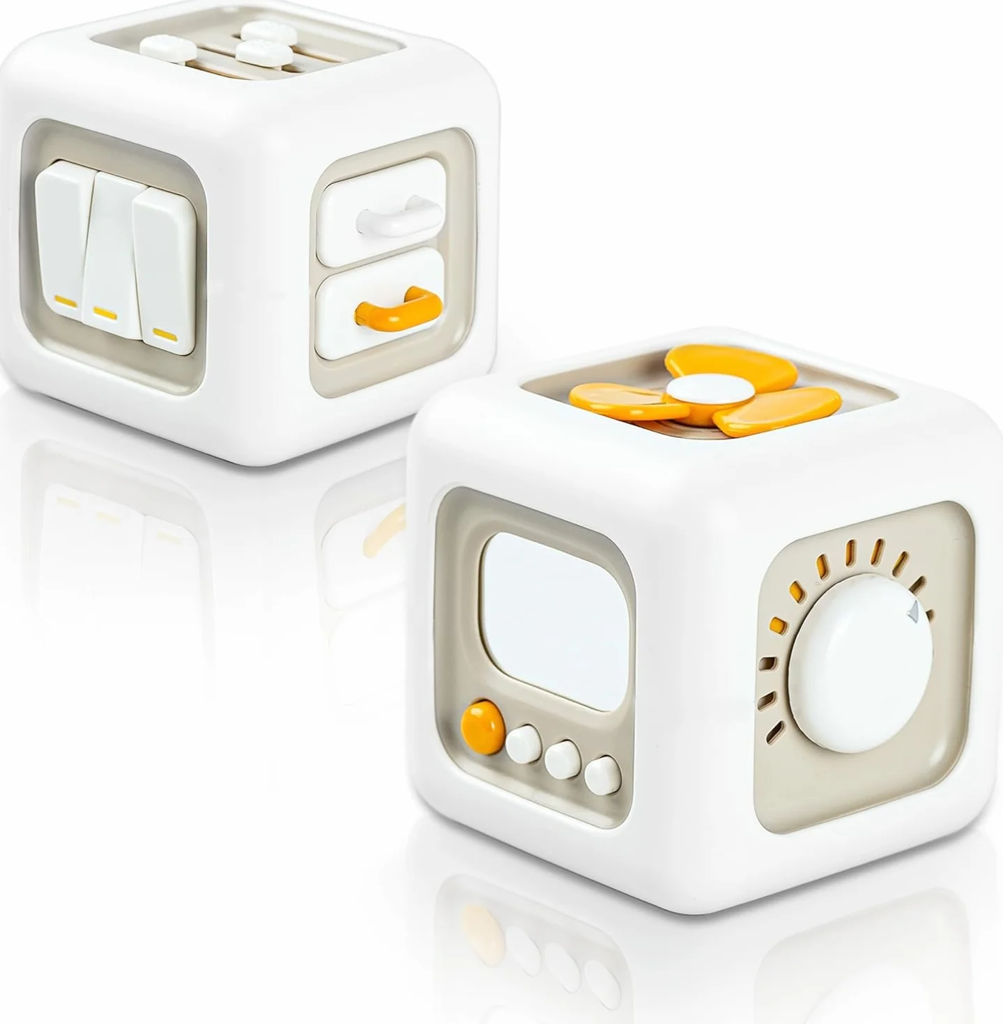 Loyzico Cube d'Activité 6 en 1 Jouets Sensoriels Montessori pour Bébé 1 An Garçons Filles