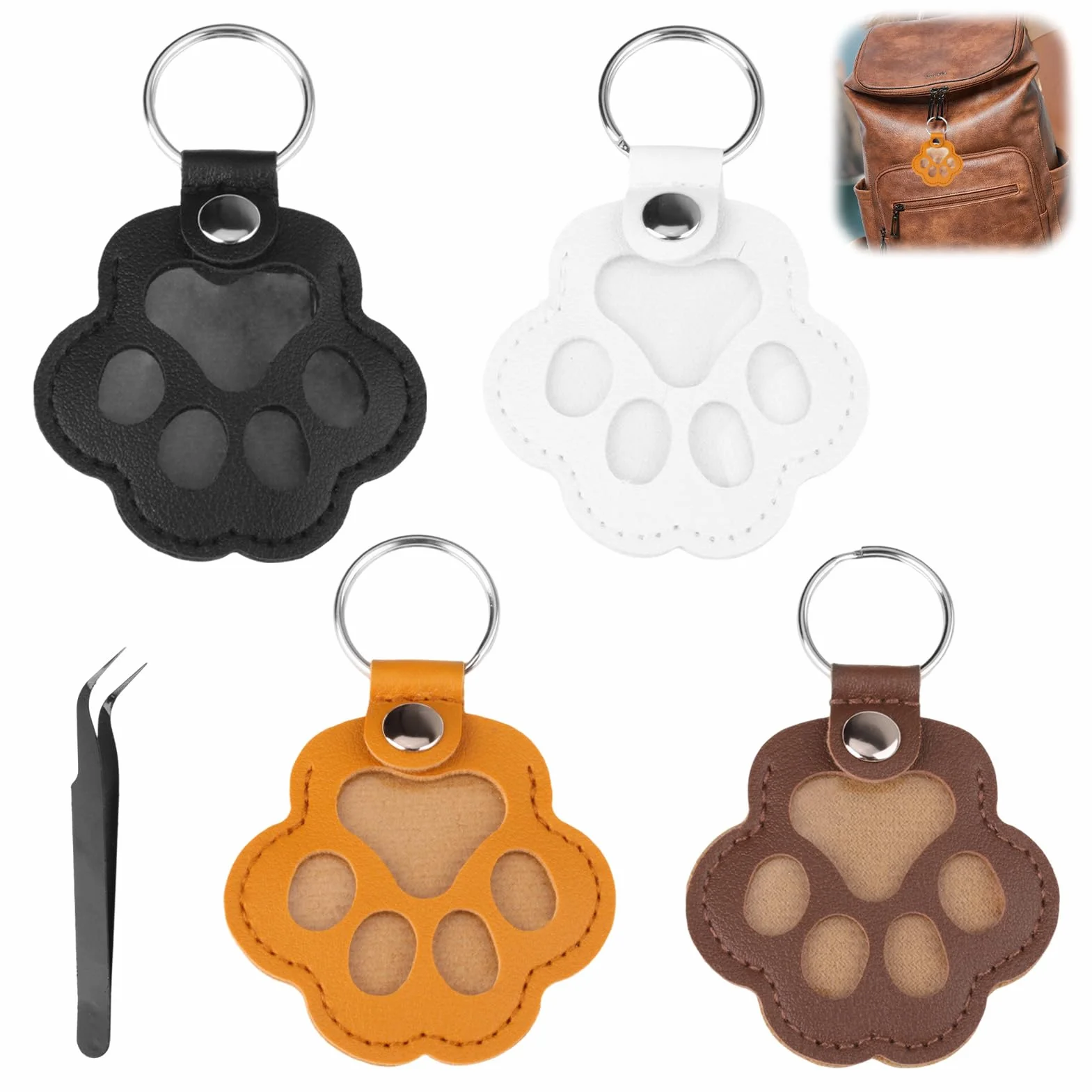 Boîte à Souvenirs pour Poils d'animaux de Compagnie, Porte-clés en Fourrure pour Animaux de Compagnie, Accessoire de Clé ou de Sac