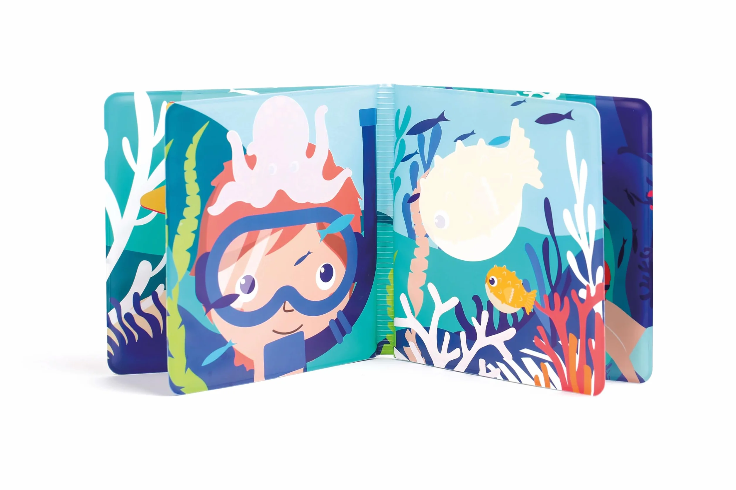 Ludi Livre De Bain Magique 12 Animaux Marins Et Coraux Découverte Motricité Fine Réflexion Thème Marin Dès 10 Mois