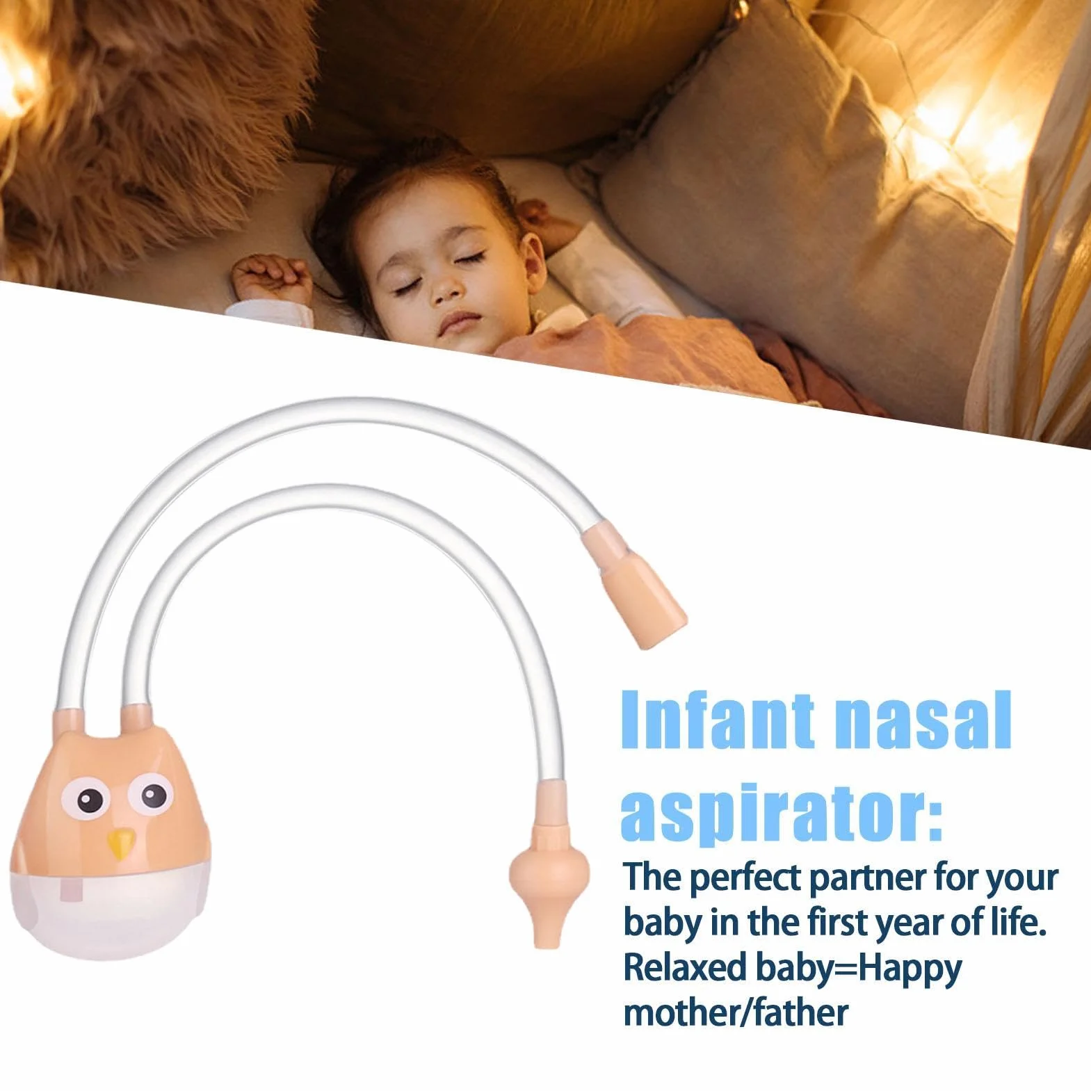 Aspiration Nasale pour Nourrissons et Tout-Petits - Mouche-Bébé Manuel Soulagement Congestion
