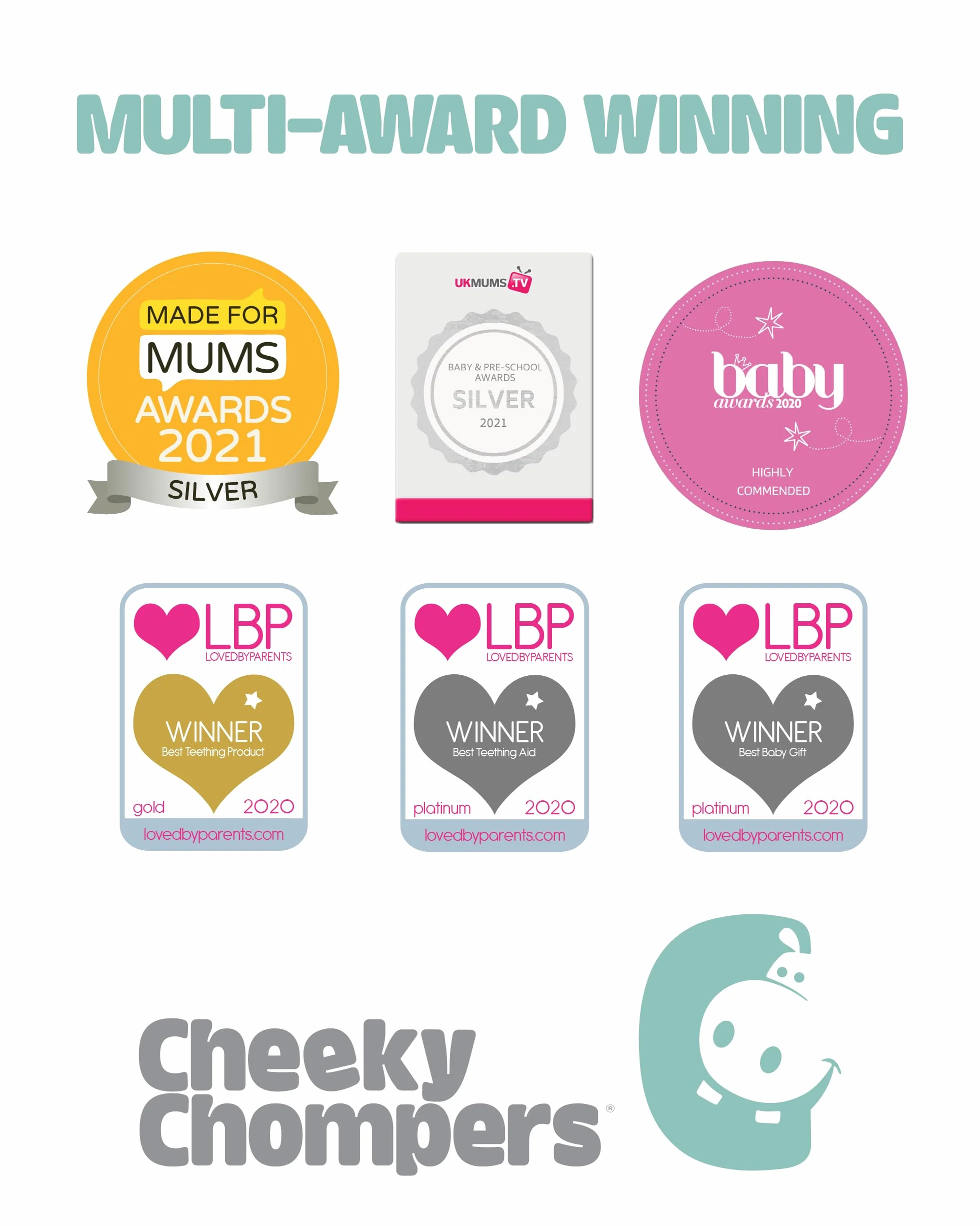 Cheeky Chompers Bavoirs de dentition pour bébés - Bavoir bandana avec anneau en silicone - Hygiénique et absorbant (fleur botanique)