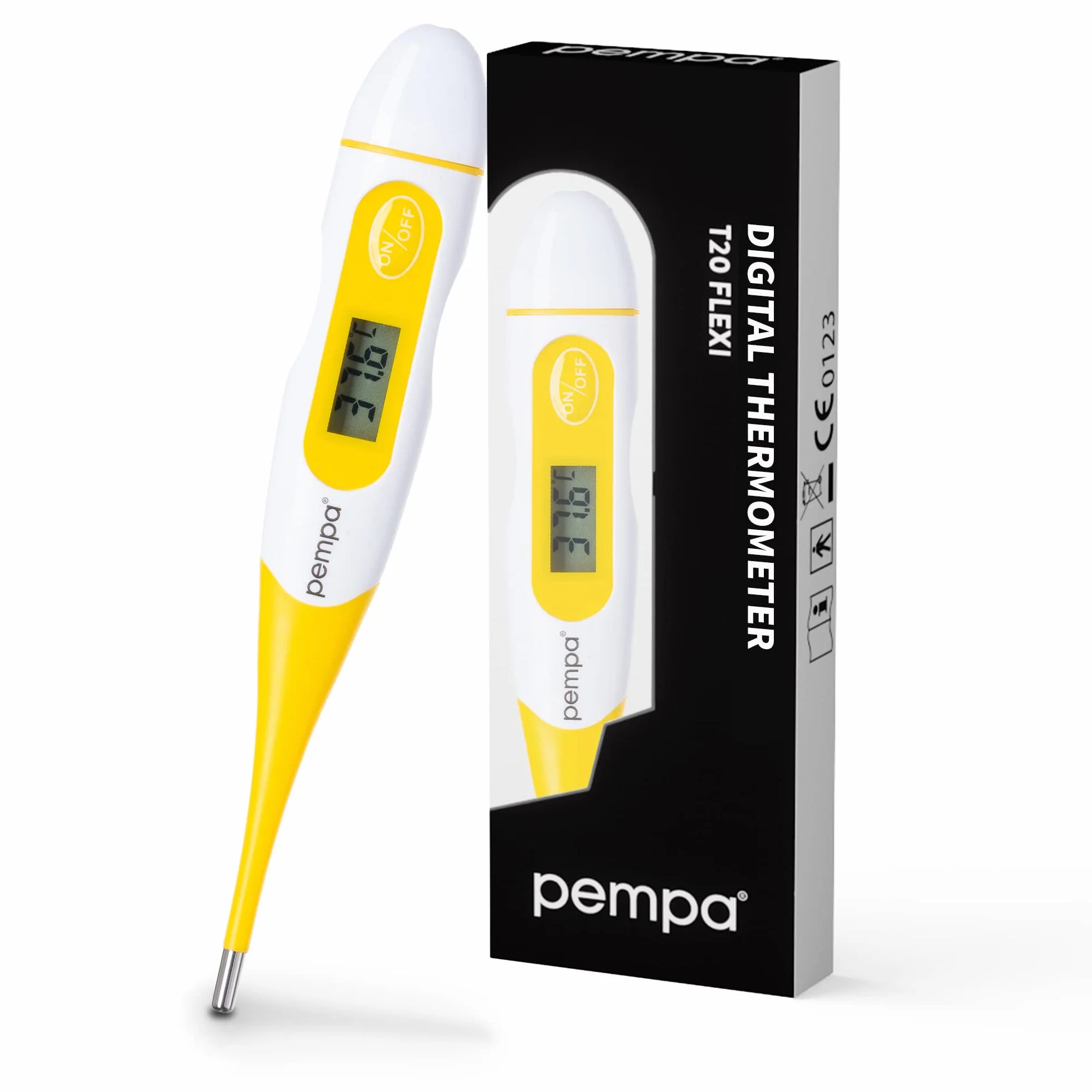 Thermomètre Électronique Basal Clinique Oral Rectal Axillaire Flexible pour Bébé Enfant Adulte