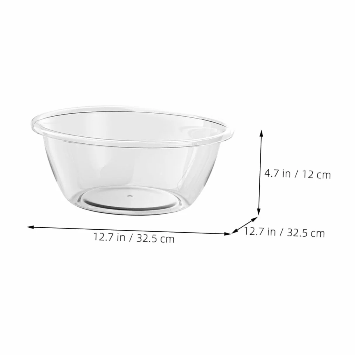 ABOOFAN Bassin en Plastique Transparent Résistant, Capacité Moyenne, Lavage Visage Salon