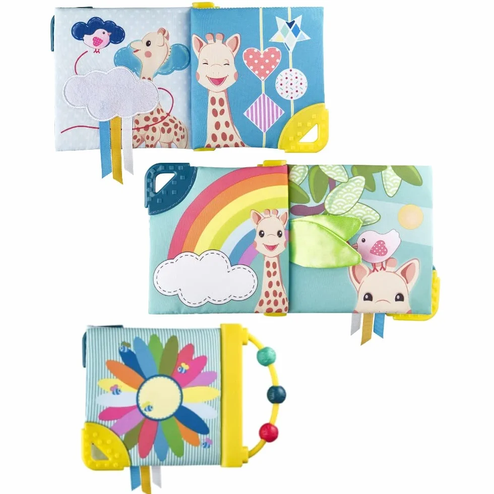 SOPHIE LA GIRAFE Livre d'Éveil Multicolore pour Bébés - Développer les Sens