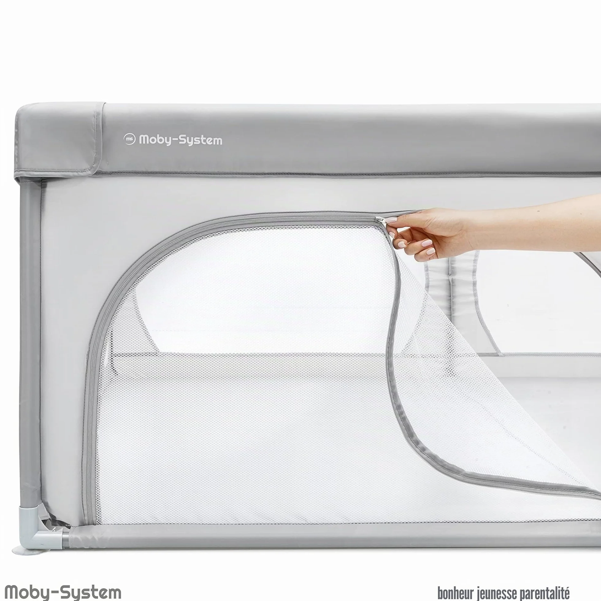 Moby-System Stylo pour bébé centre d'activités 200x160cm gris
