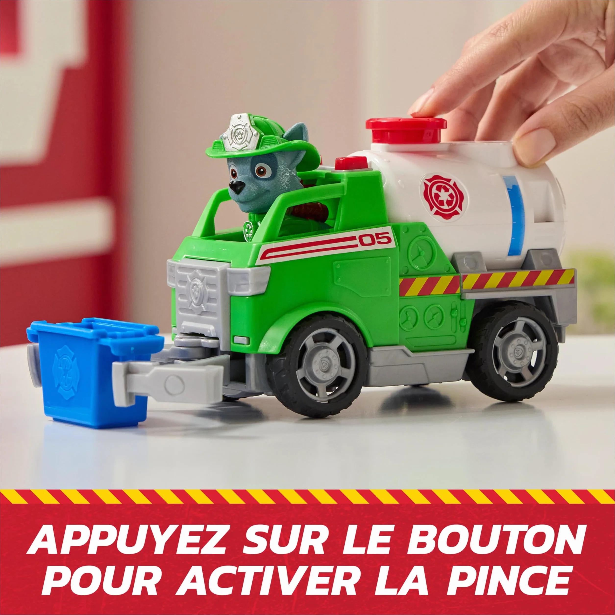 Paw Patrol Pat Patrouille Véhicule Figurine Rocky Fire Rescue Mission Pompiers Voiture Figurine Collectionner Bac Pince Jouet Enfant 3 Ans+