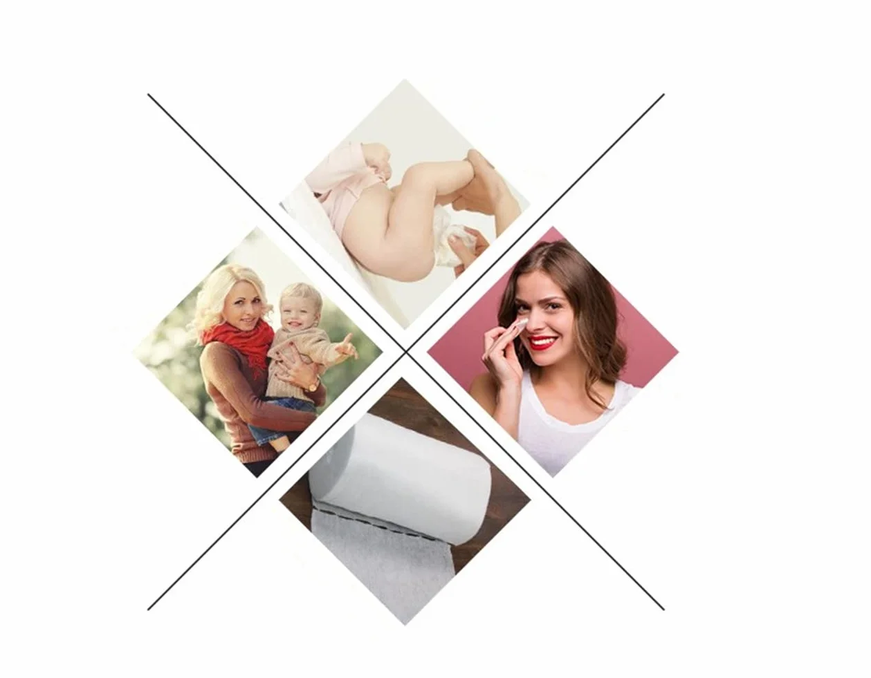 Doublures de Couches 100 Feuilles Non Parfumées en Bambou Naturel Bio-dégradables pour Bébé