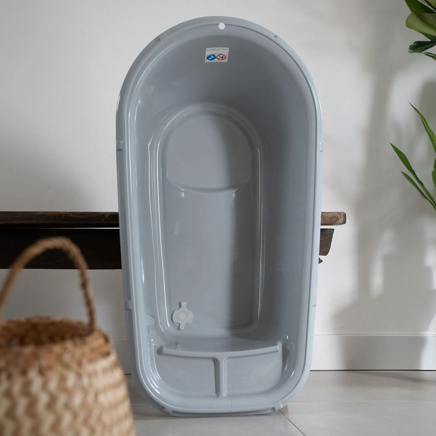 THERMOBABY Baignoire LUXE Bain de bébé Gris Charme Fabriqué en France