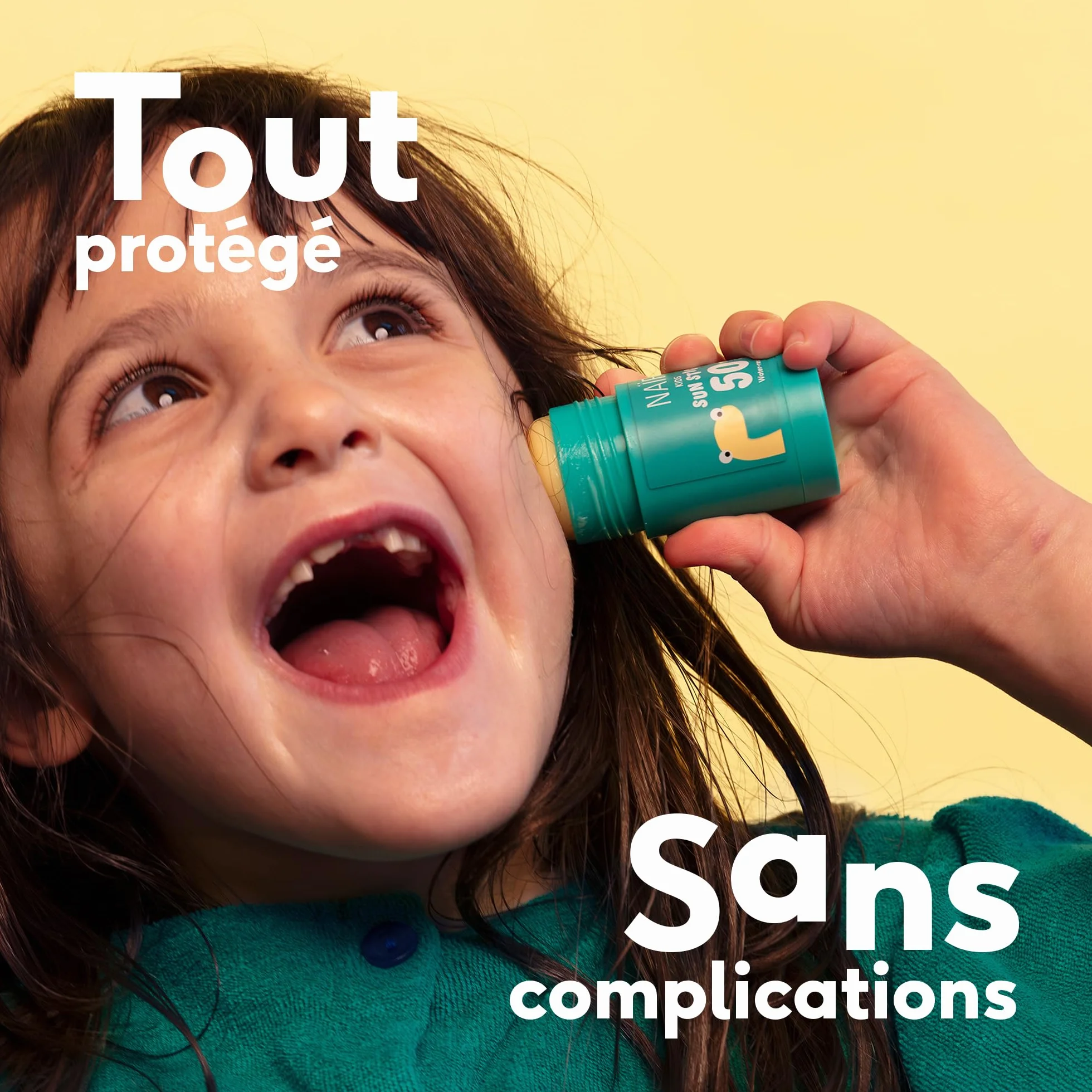 Naïf Stick Solaire Enfants FPS 50 Protection UVA UVB Résistant Eau 15 g