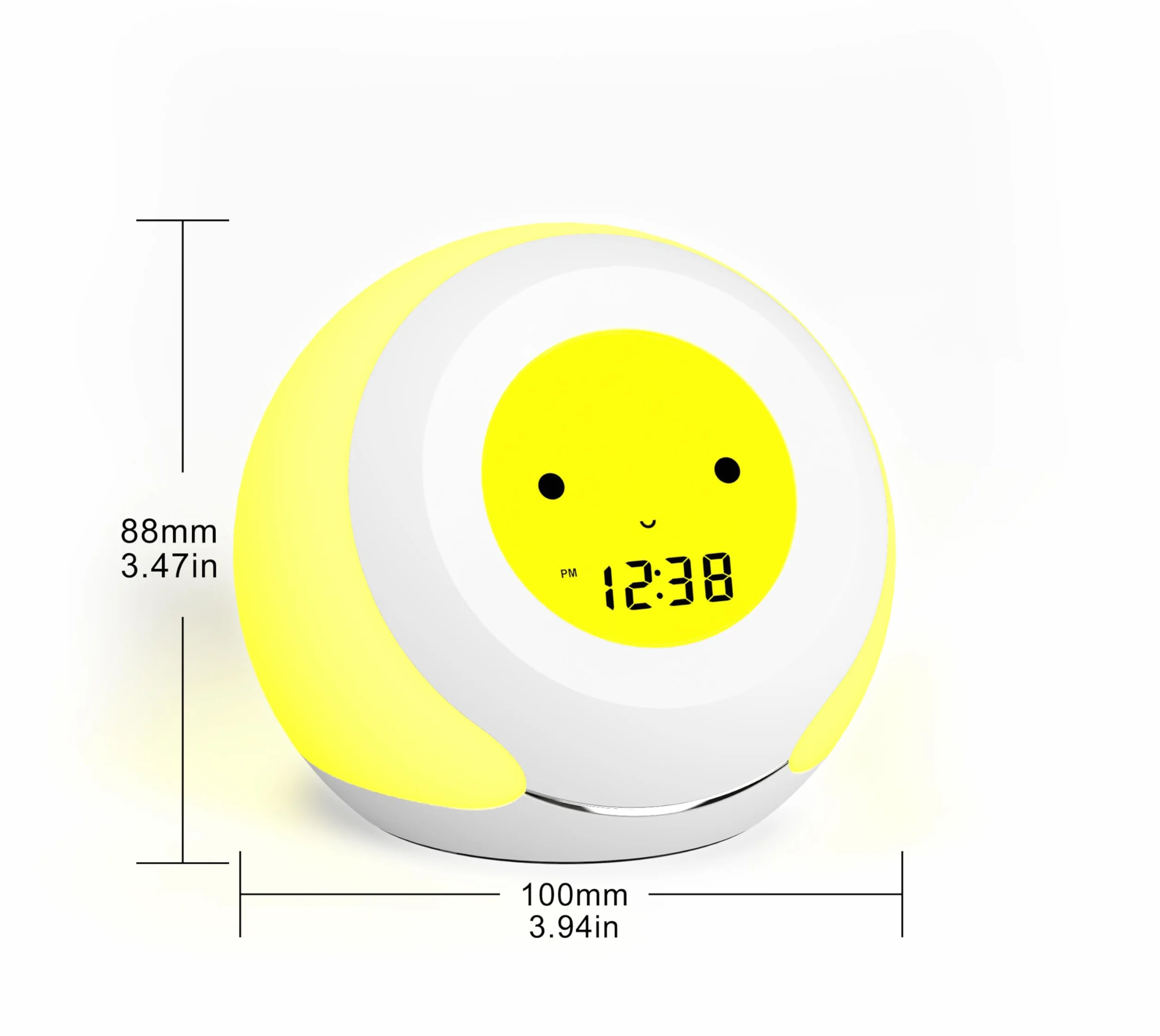 iTOMA Thermomètre Hygromètre Chambre Enfant, Écran LCD, Lumière Colorée, Gradateur 4 Niveaux
